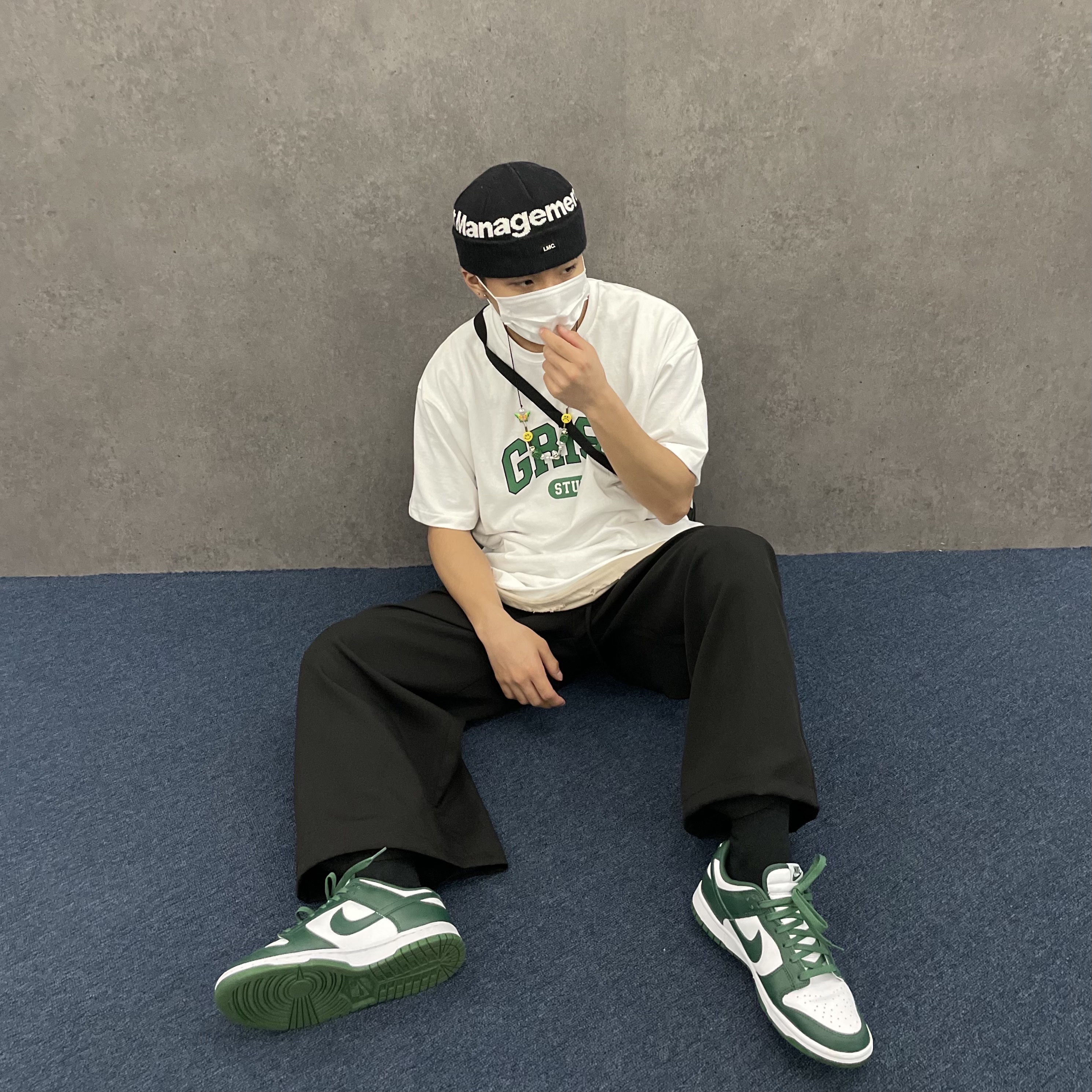 Nike Dunk Low Retro Varsity Green 착용 스타일