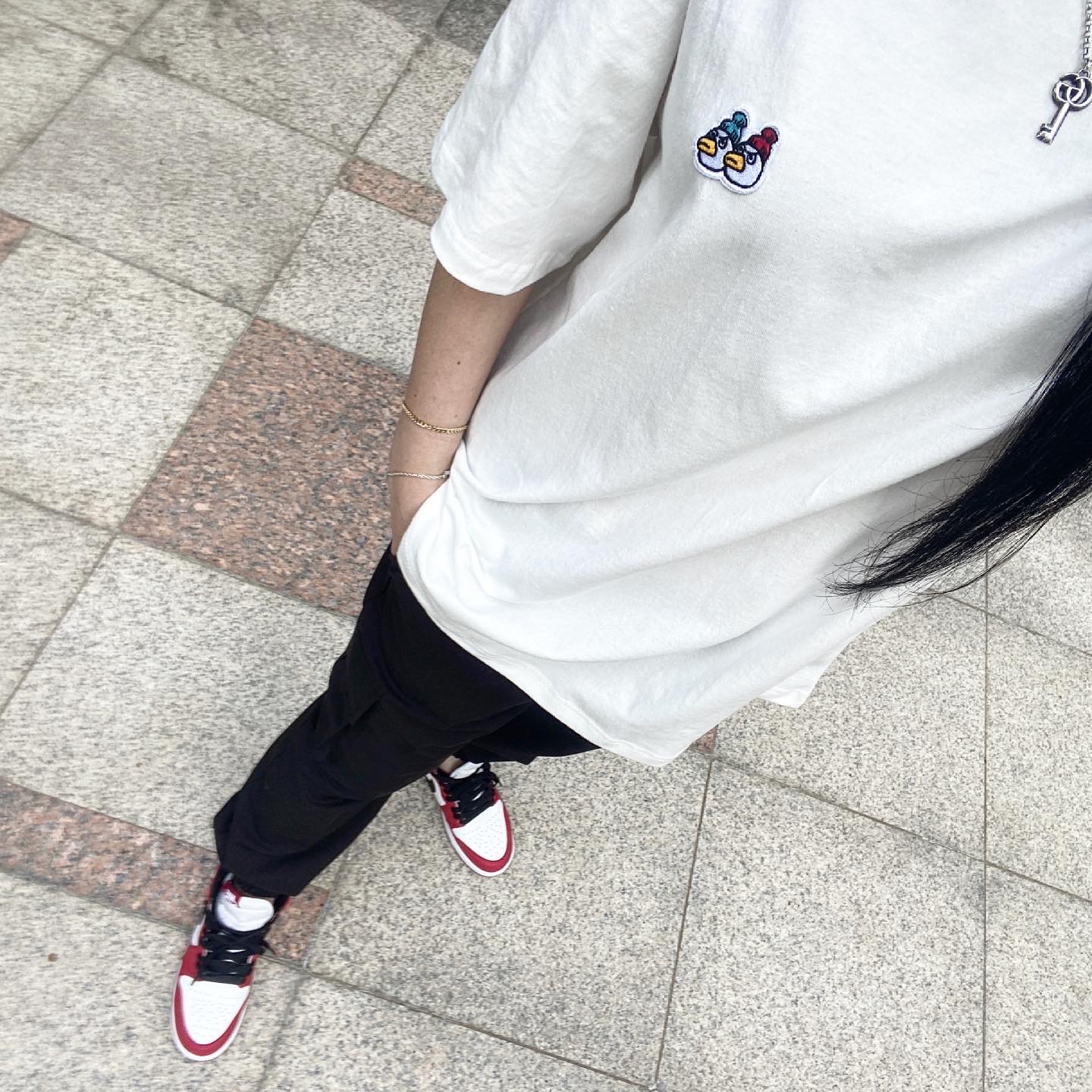 (GS) Jordan 1 Retro High OG Chicago 2015 착용 스타일 - 3