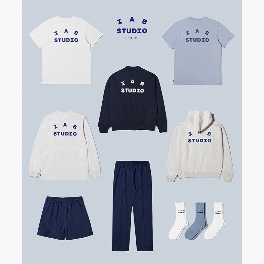IAB Studio T-Shirt White, IAB Studio T-Shirt Ash Blue - 21SS 착용 스타일 - 3
