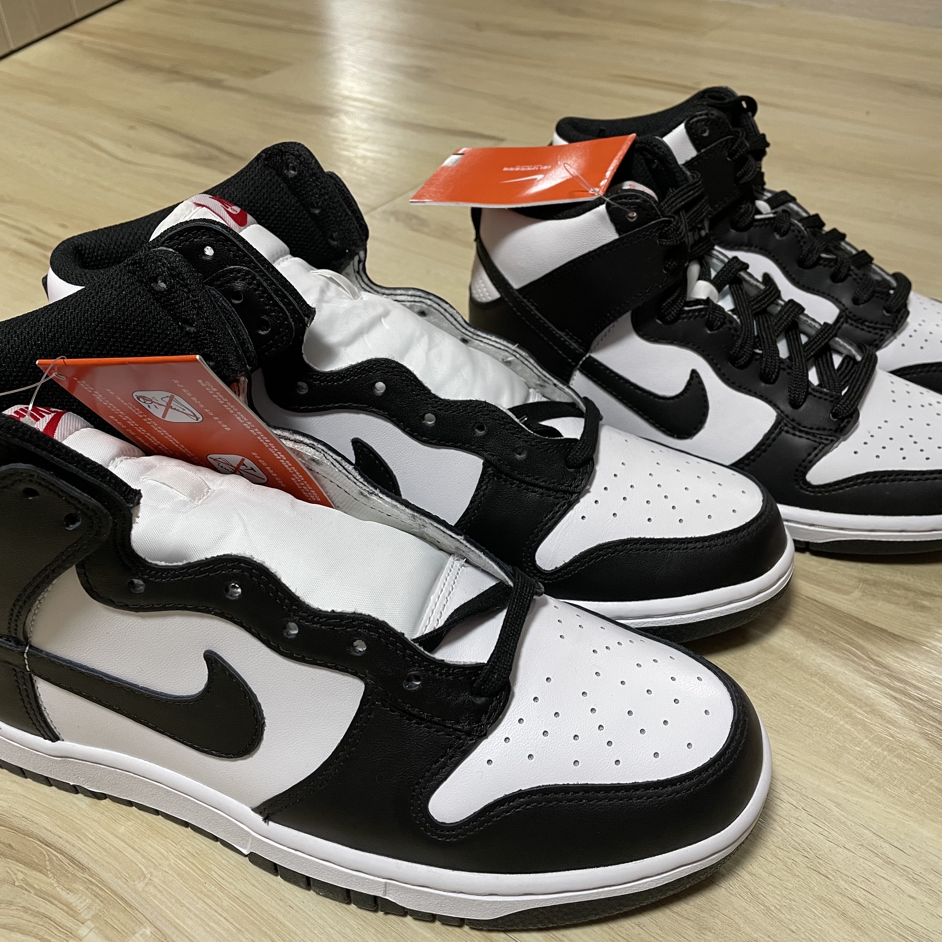 Nike Dunk High Retro Black and White, (W) Nike Dunk High Black and White 착용 스타일 - 2