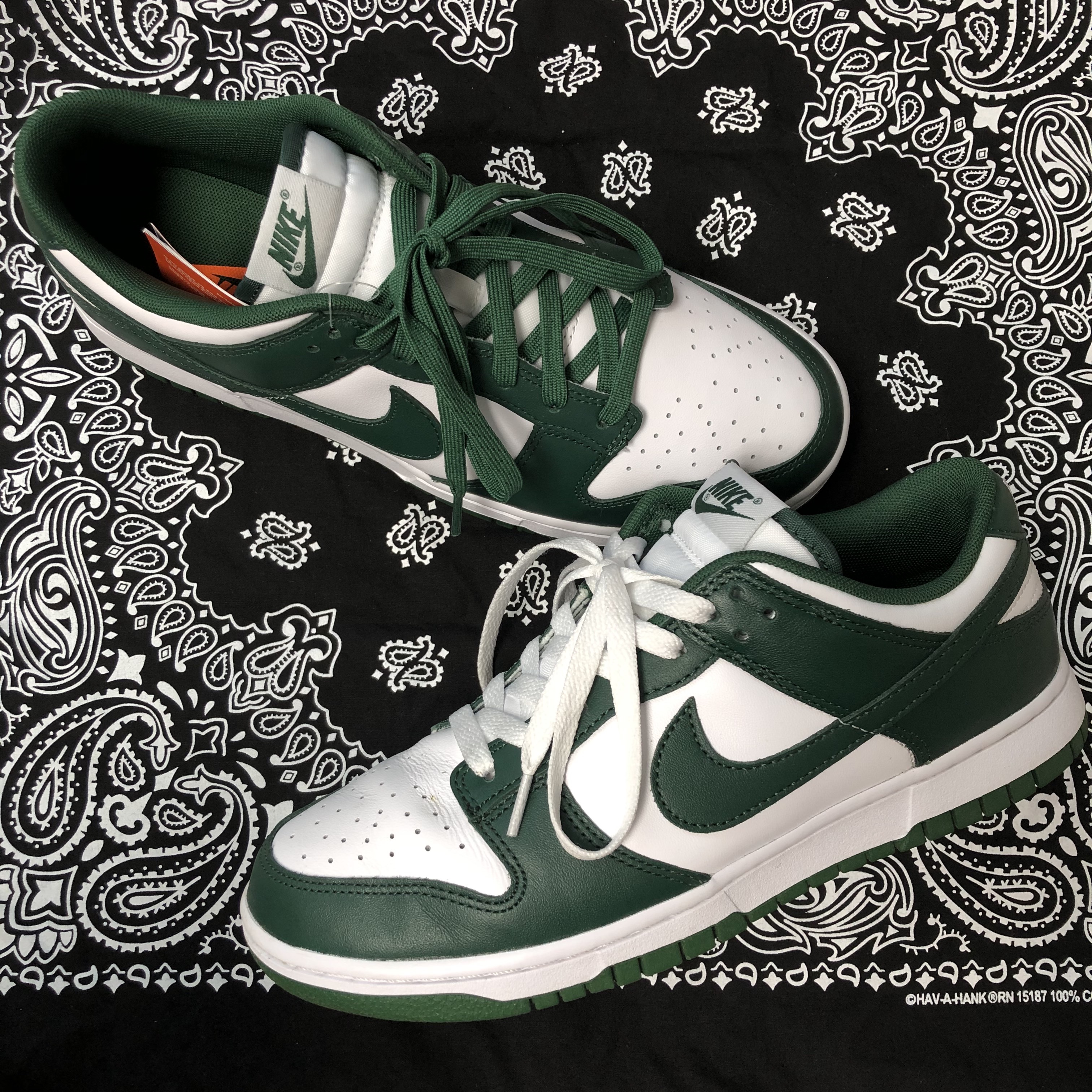 Nike Dunk Low Retro Varsity Green 착용 스타일 - 1