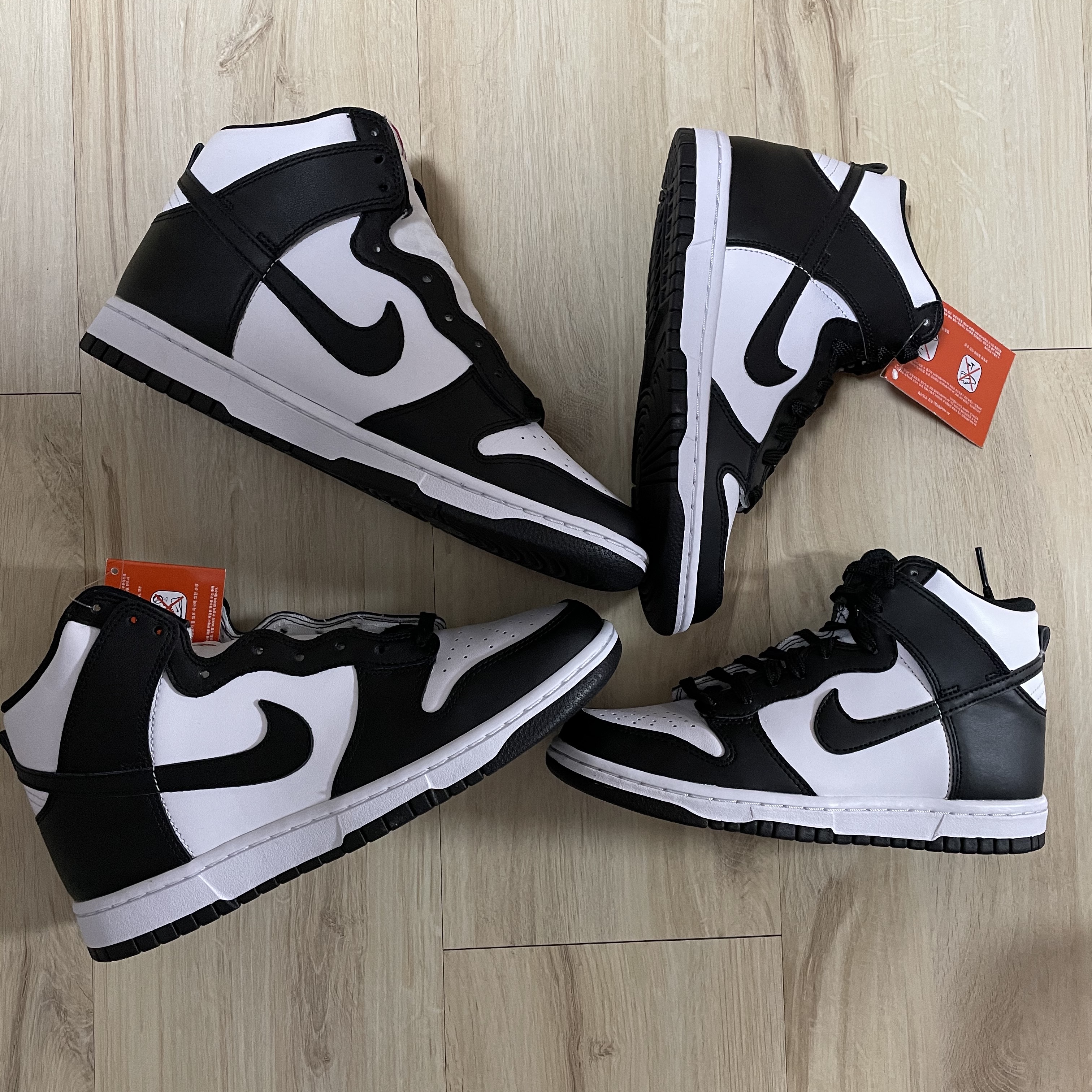 Nike Dunk High Retro Black and White, (W) Nike Dunk High Black and White 착용 스타일 - 3