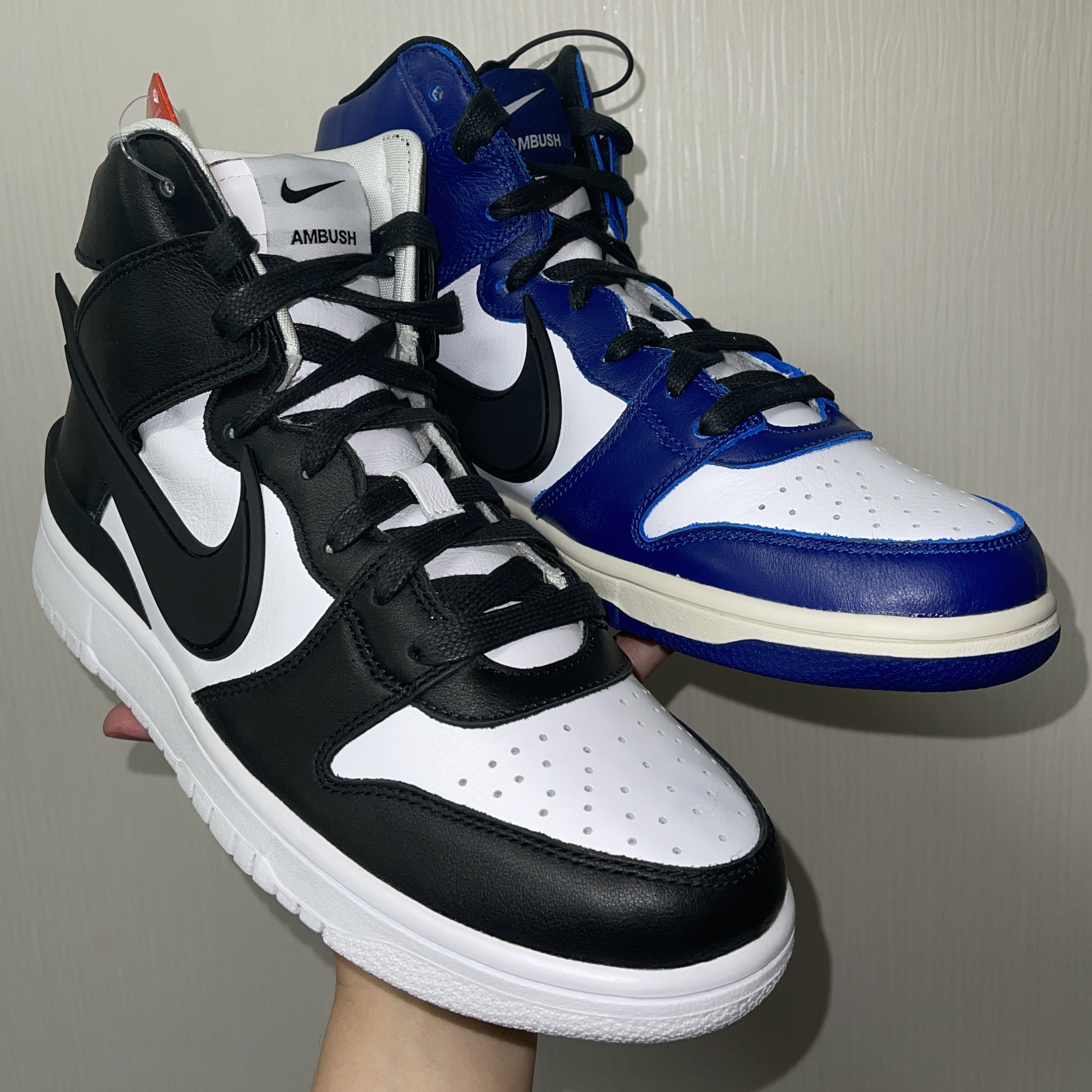 Nike x Ambush Dunk High Deep Royal Blue, Nike x Ambush Dunk High Black 착용 스타일 - 2