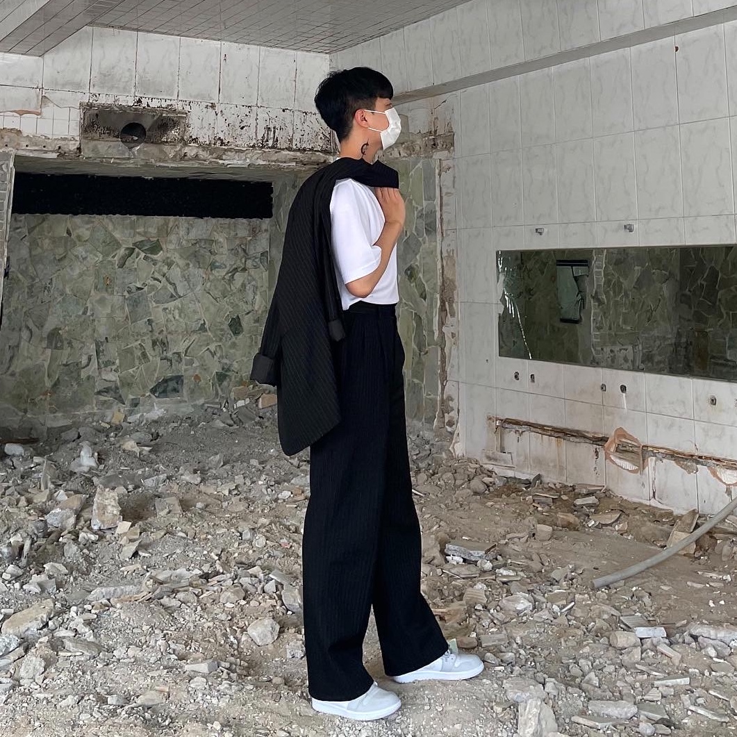 Jordan 1 Low White Camo 착용 스타일