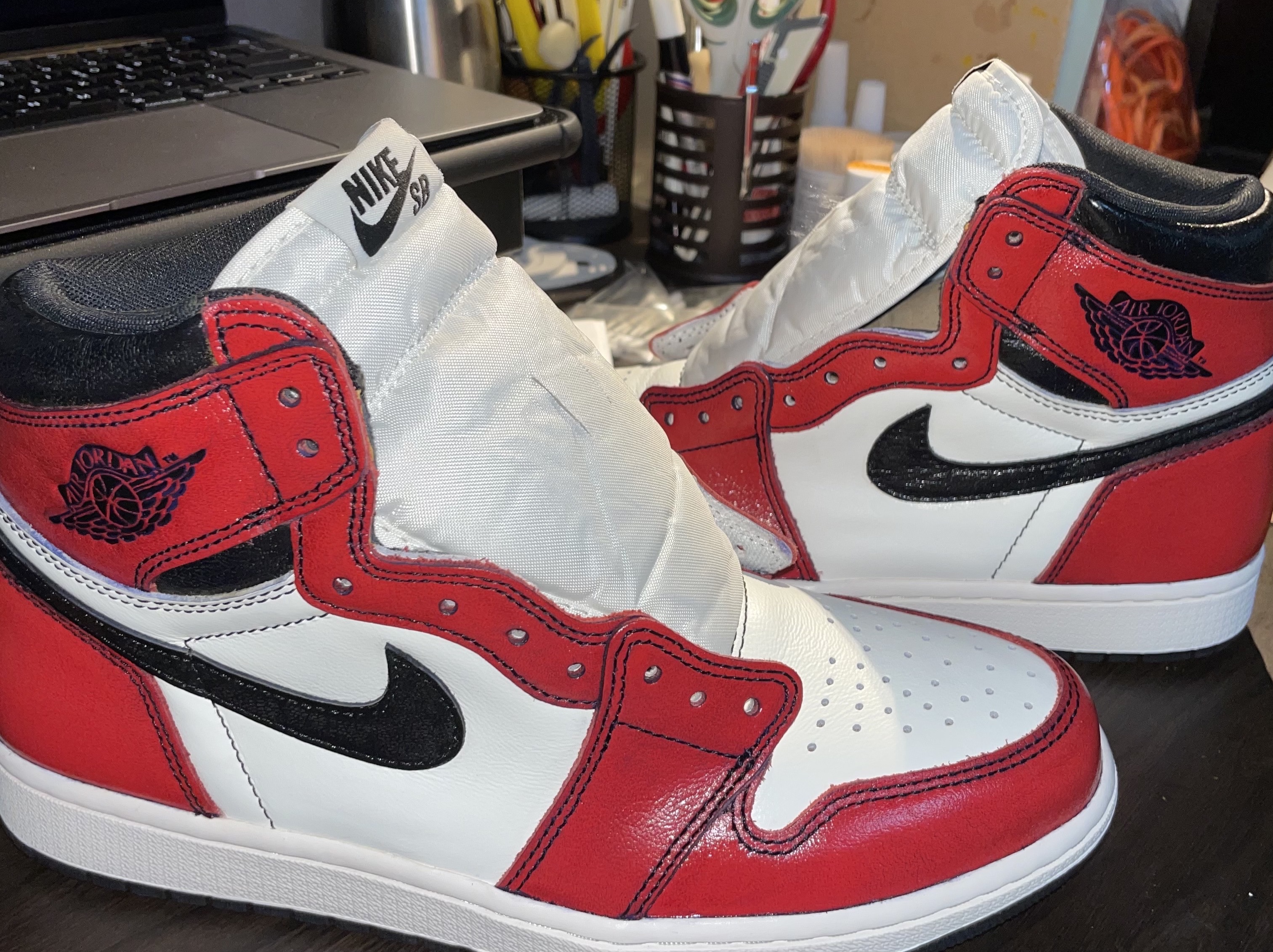 Jordan 1 Retro High OG Defiant SB LA to Chicago 착용 스타일 - 1