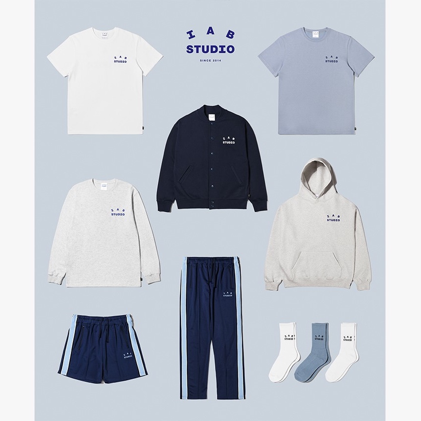 IAB Studio T-Shirt White, IAB Studio T-Shirt Ash Blue - 21SS 착용 스타일 - 2