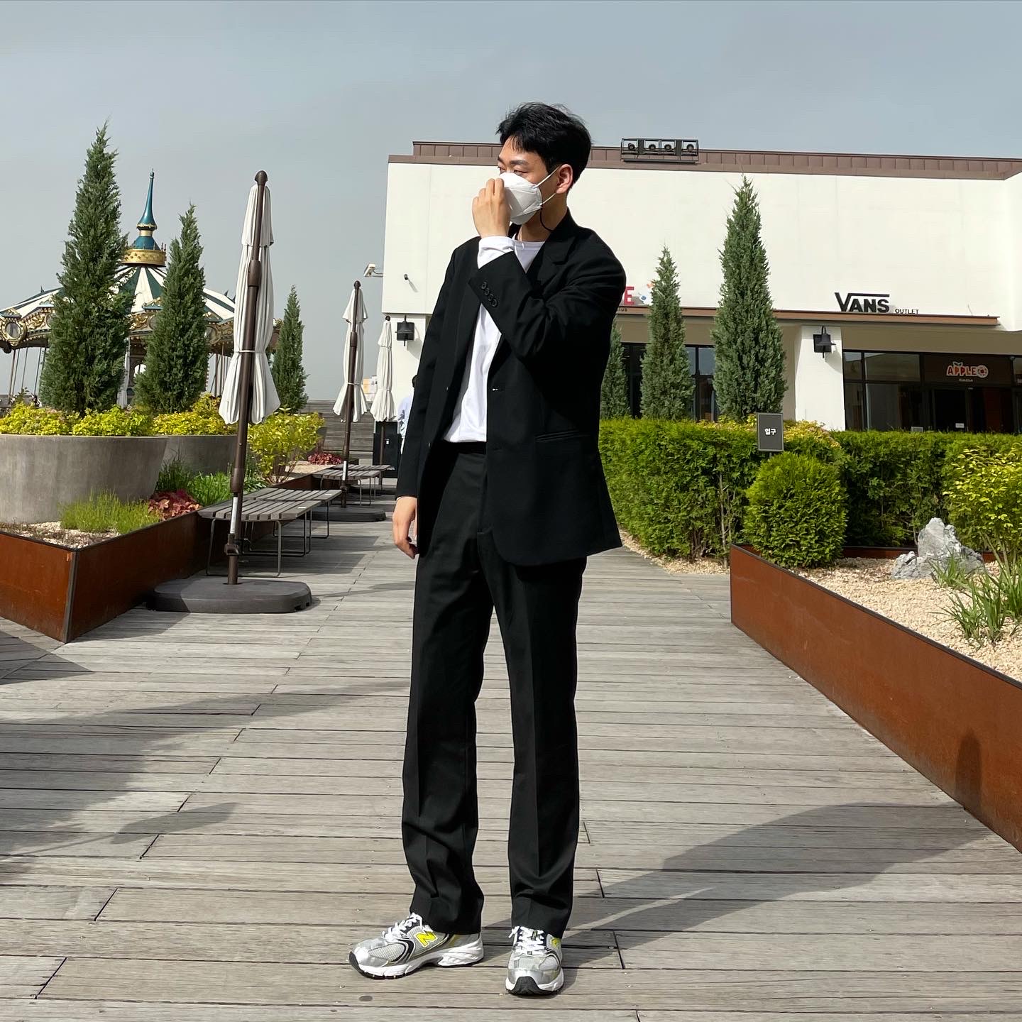 New Balance 530 Silver 착용 스타일 - 1