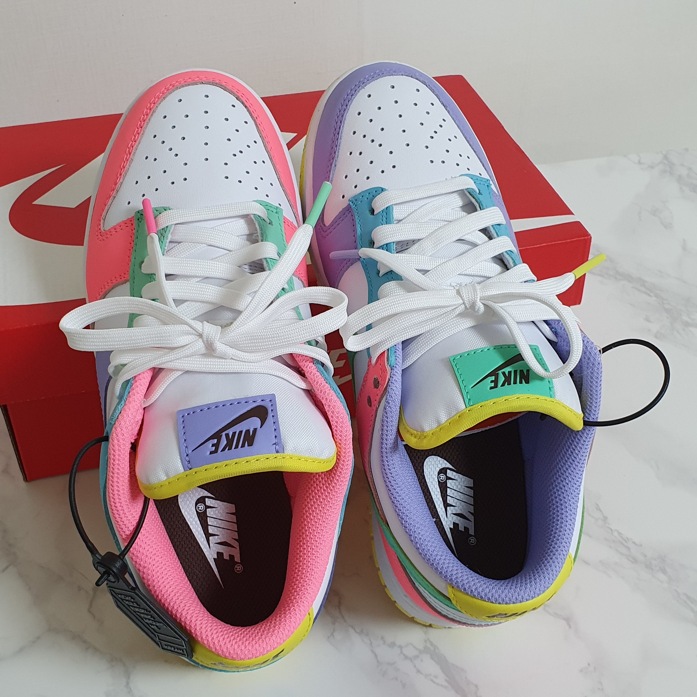 (W) Nike Dunk Low SE Candy 착용 스타일 - 1