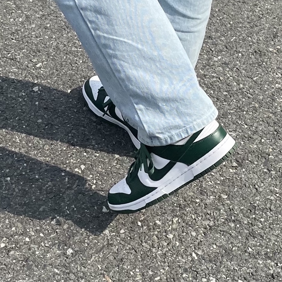 Nike Dunk Low Retro Varsity Green 착용 스타일