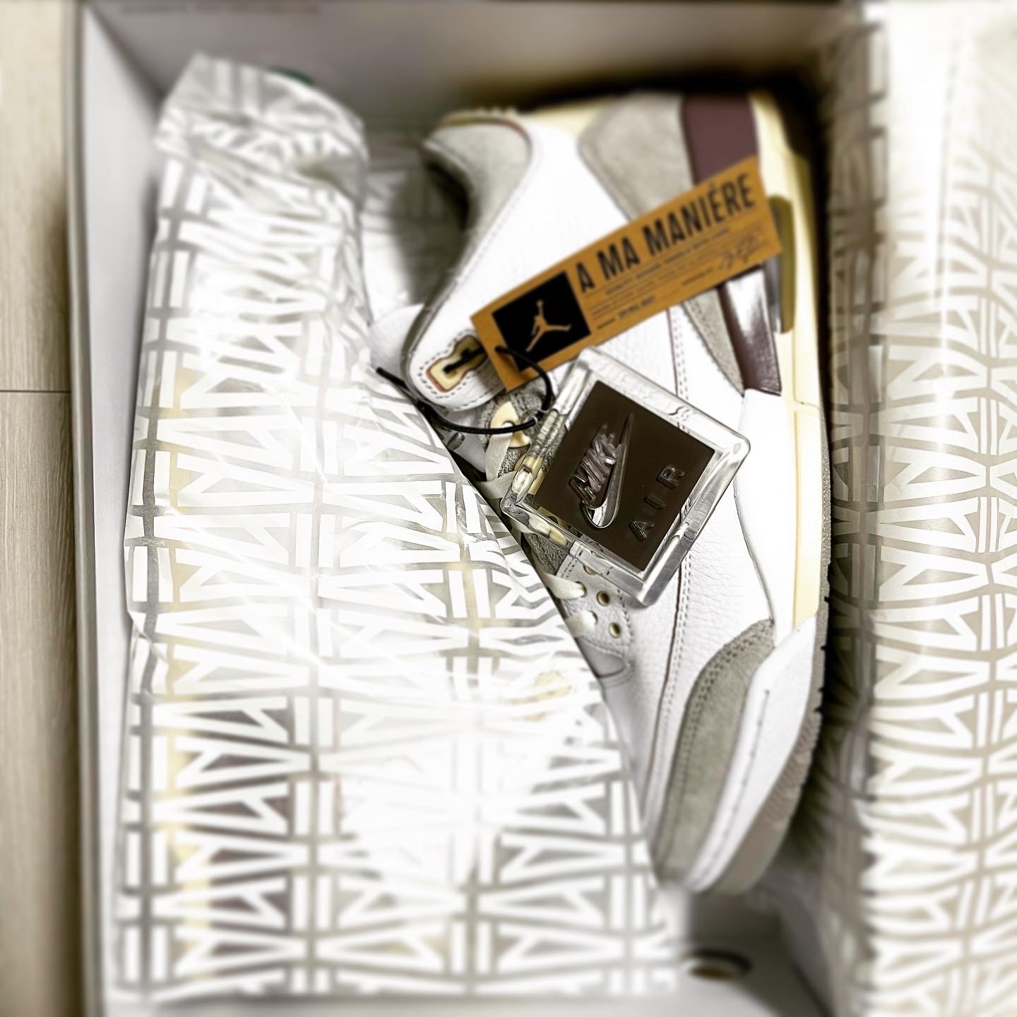 (W) Jordan 3 x A Ma Maniere Retro SP 착용 스타일 - 2