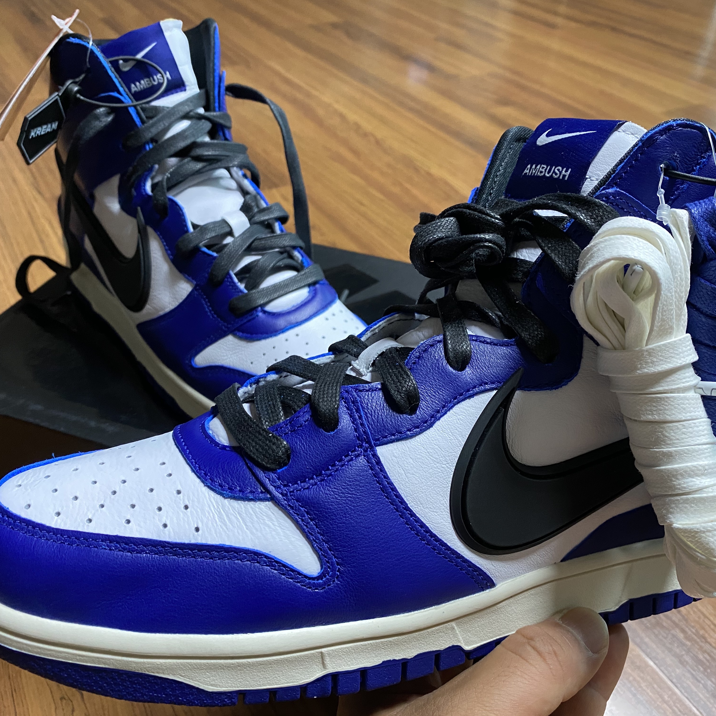 Nike x Ambush Dunk High Deep Royal Blue 착용 스타일 - 1