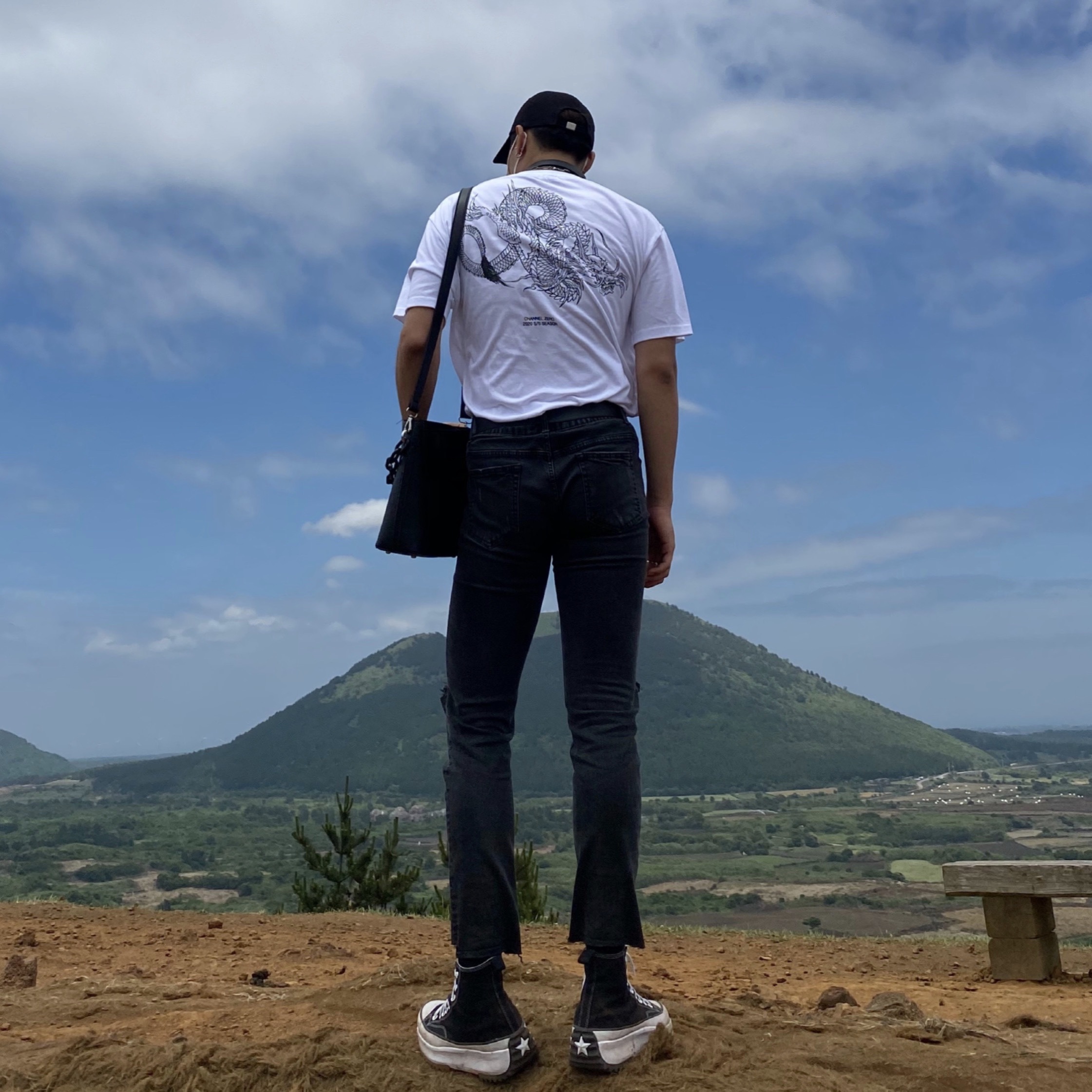Converse Run Star Hike Hi Black White Gum 착용 스타일