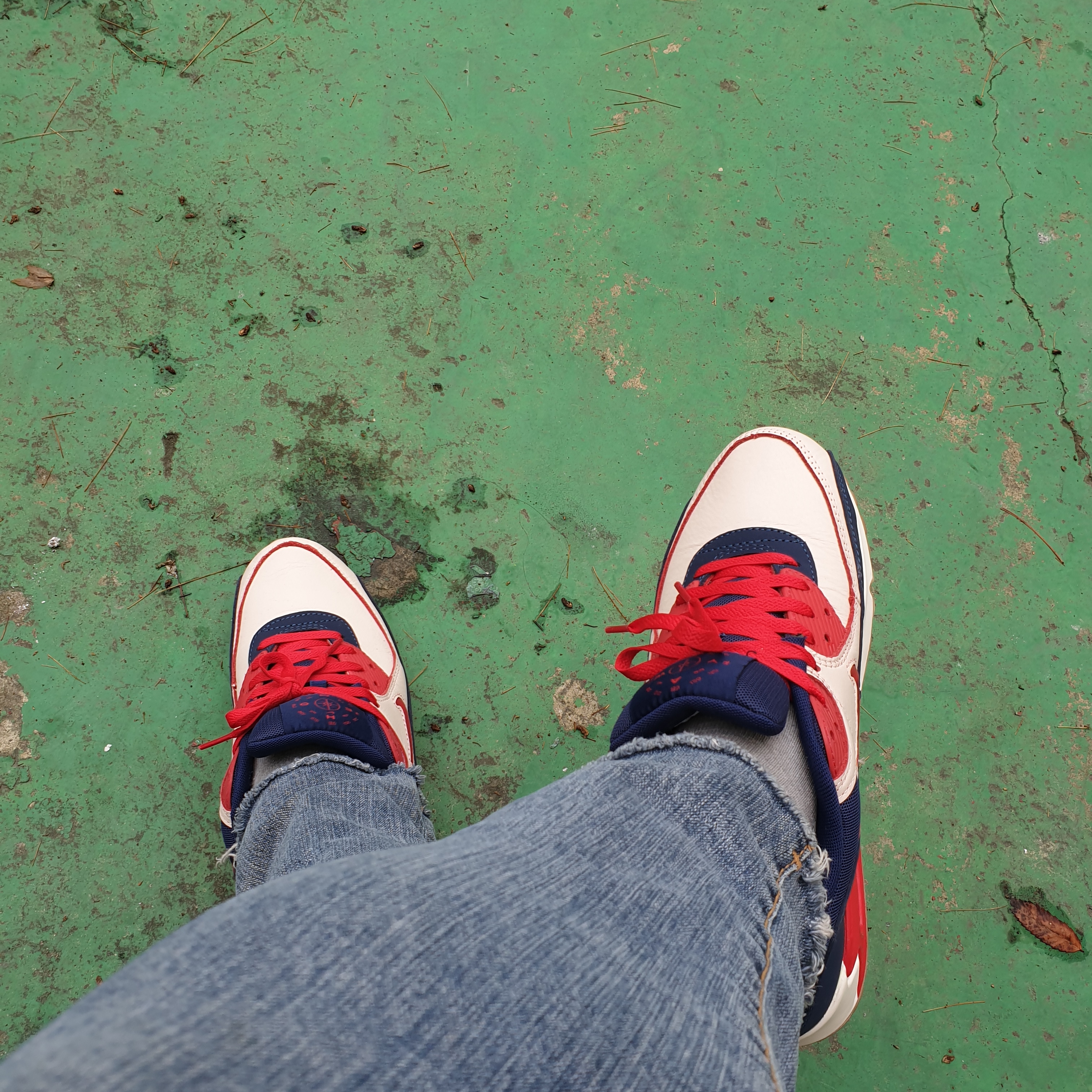 Nike Air Max 90 Home & Away Red 착용 스타일 - 2