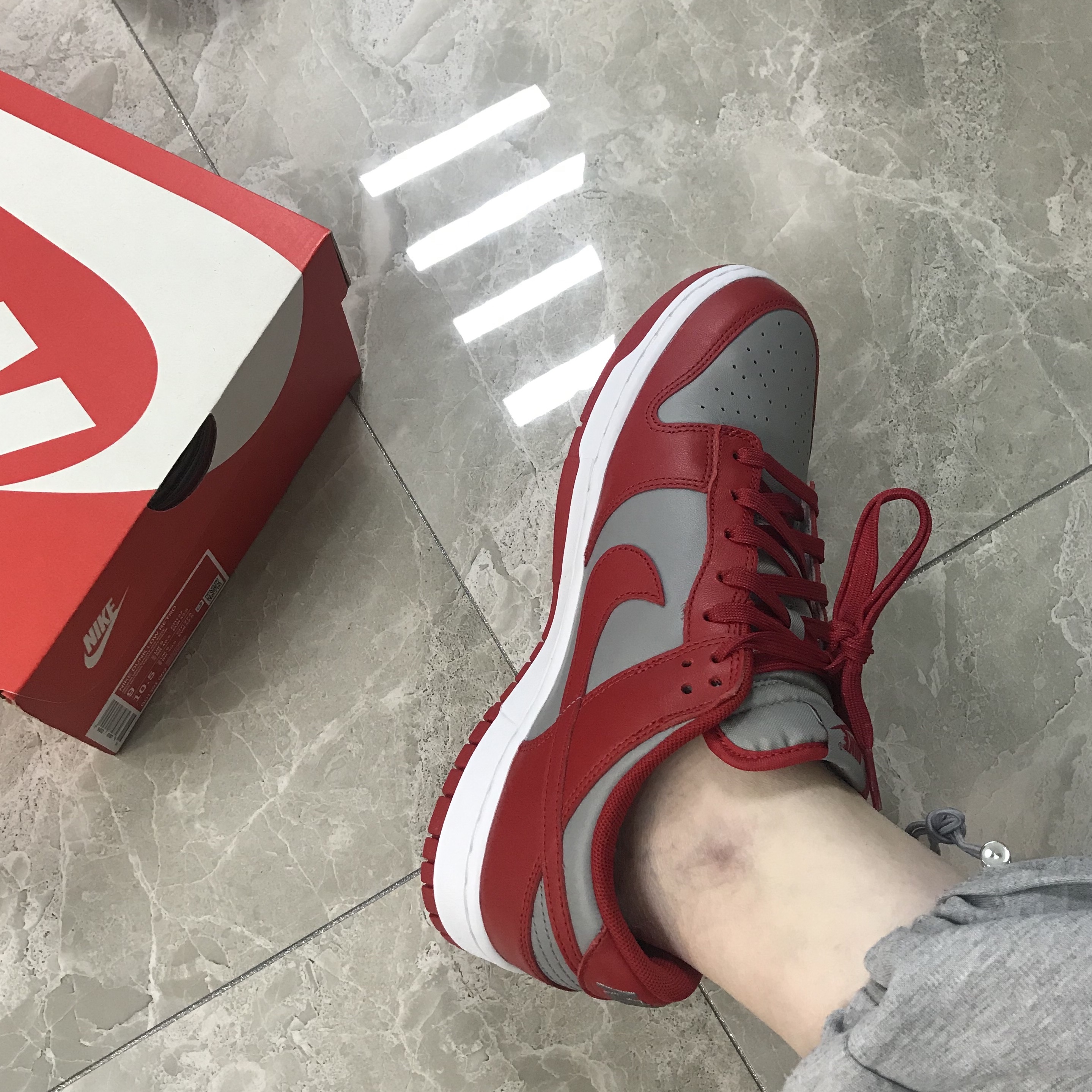 Nike Dunk Low Retro Medium Grey 착용 스타일