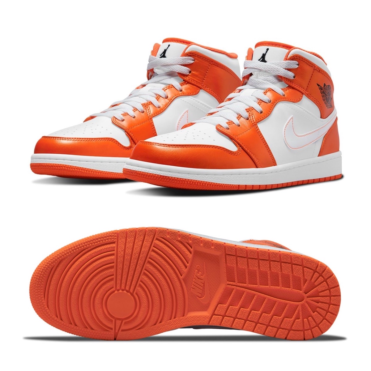 Nike Dunk High Retro Orange Blaze 착용 스타일 - 2