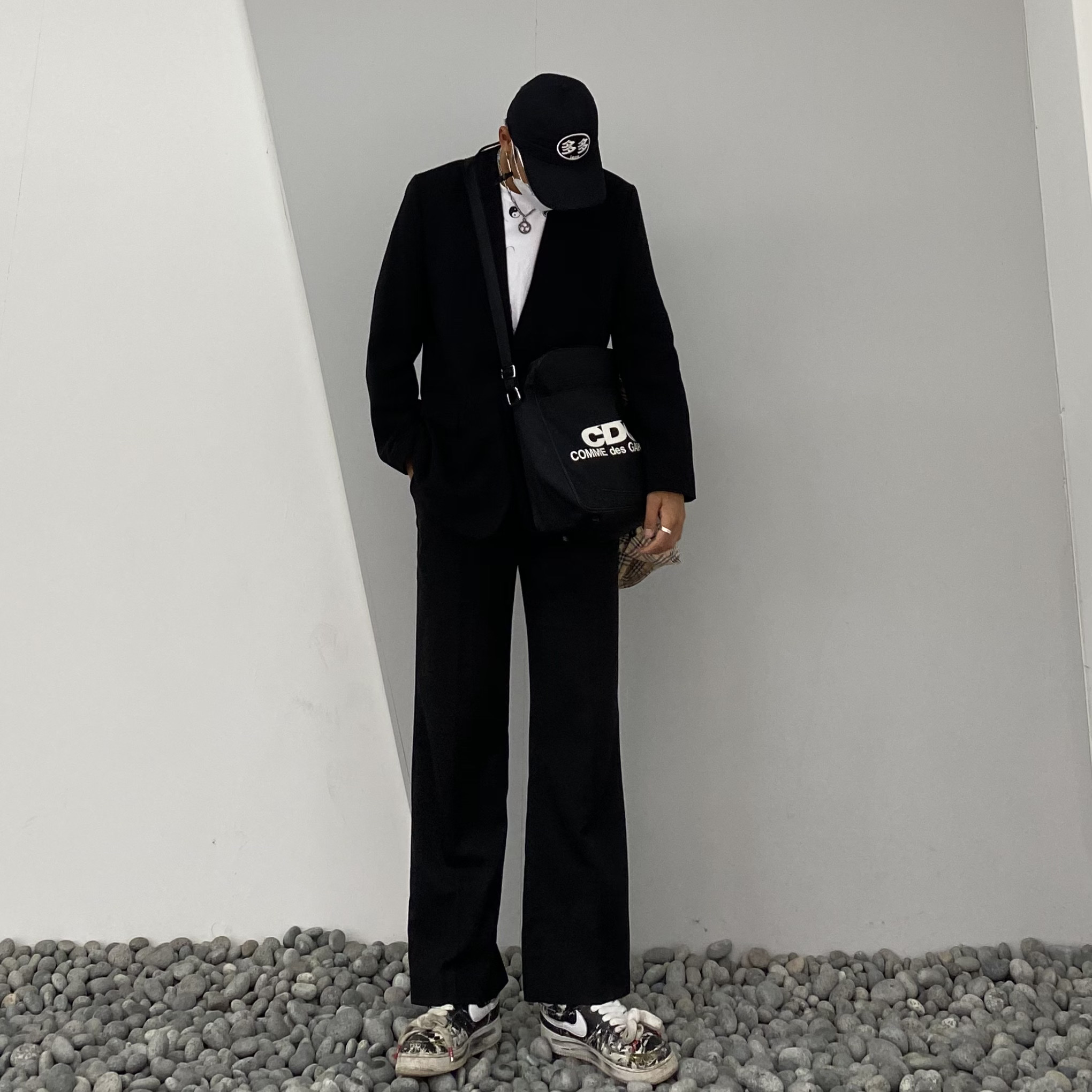 Nike x Peaceminusone Air Force 1 Low Para-Noise 착용 스타일