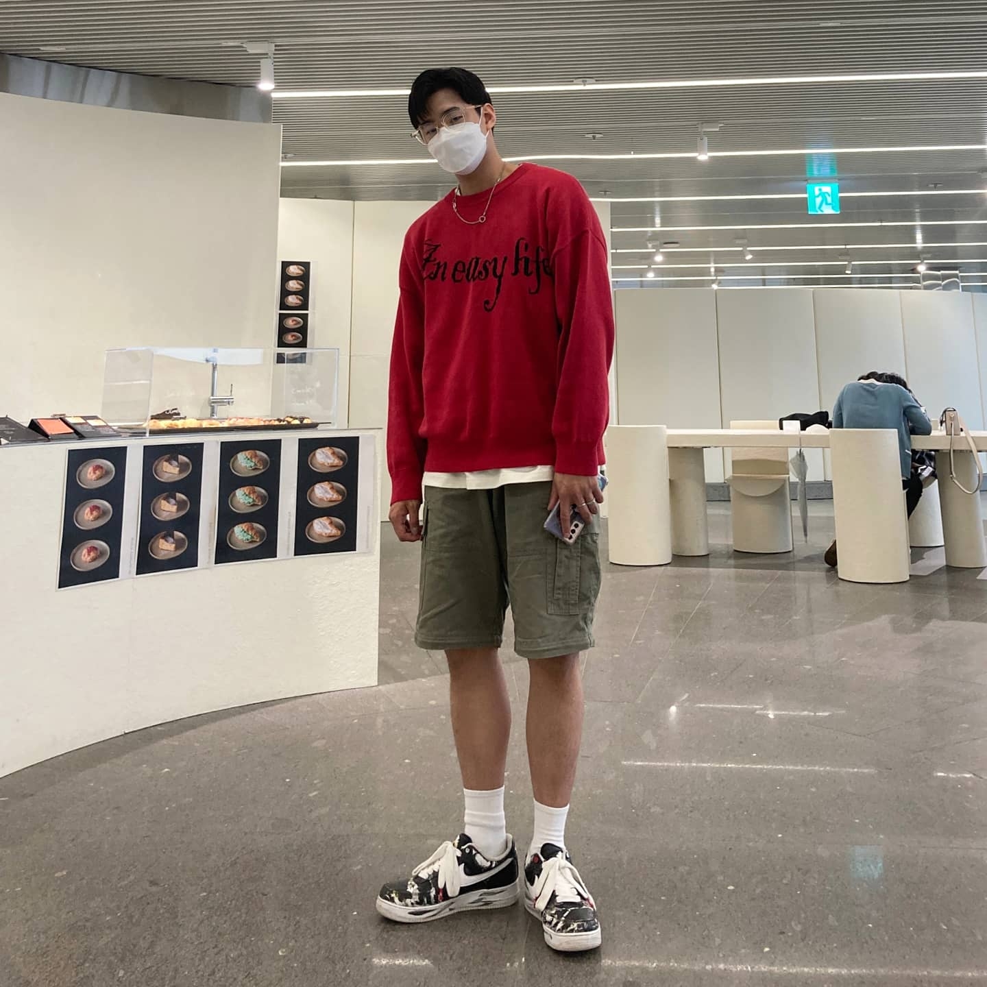 Nike x Peaceminusone Air Force 1 Low Para-Noise 착용 스타일