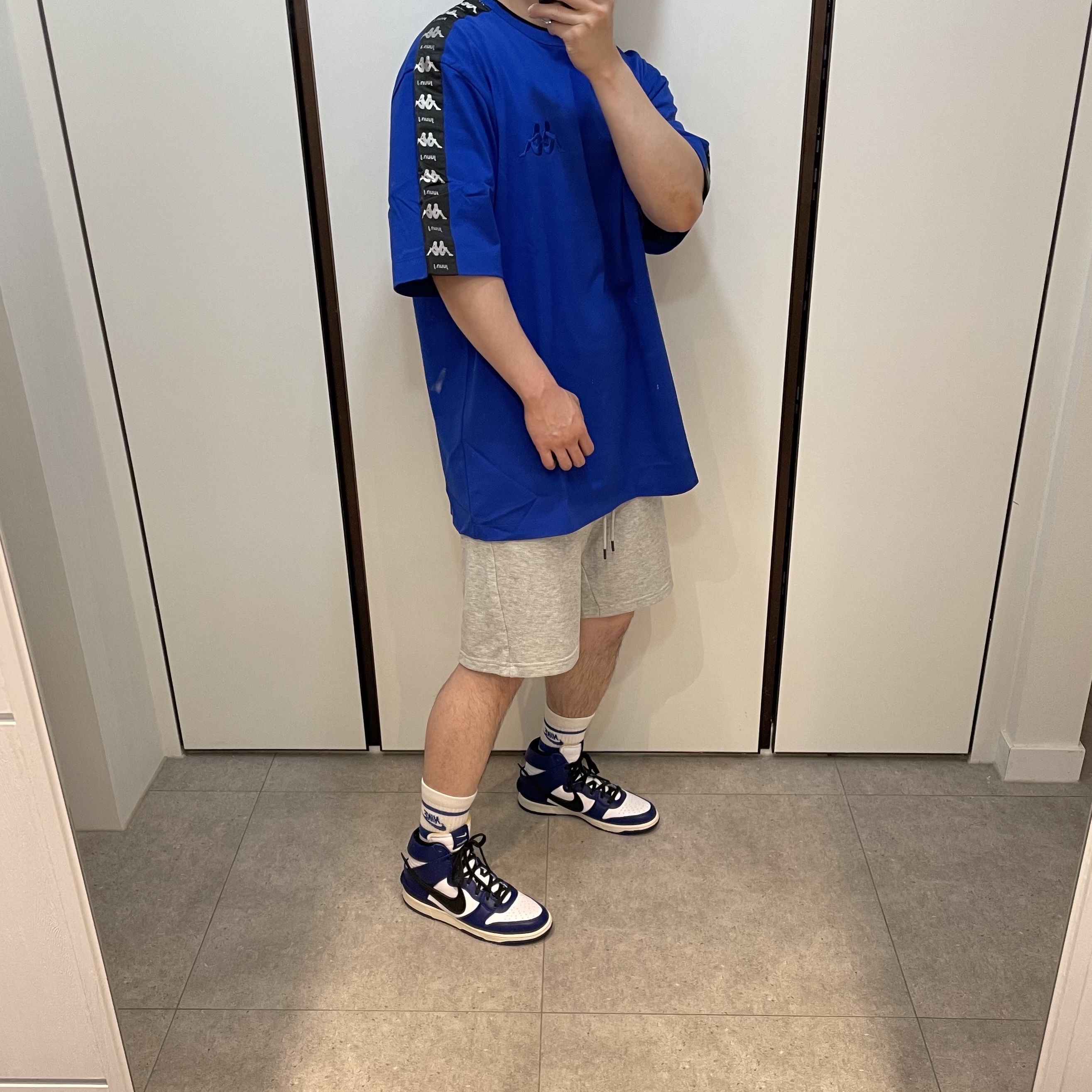 Nike x Ambush Dunk High Deep Royal Blue 착용 스타일