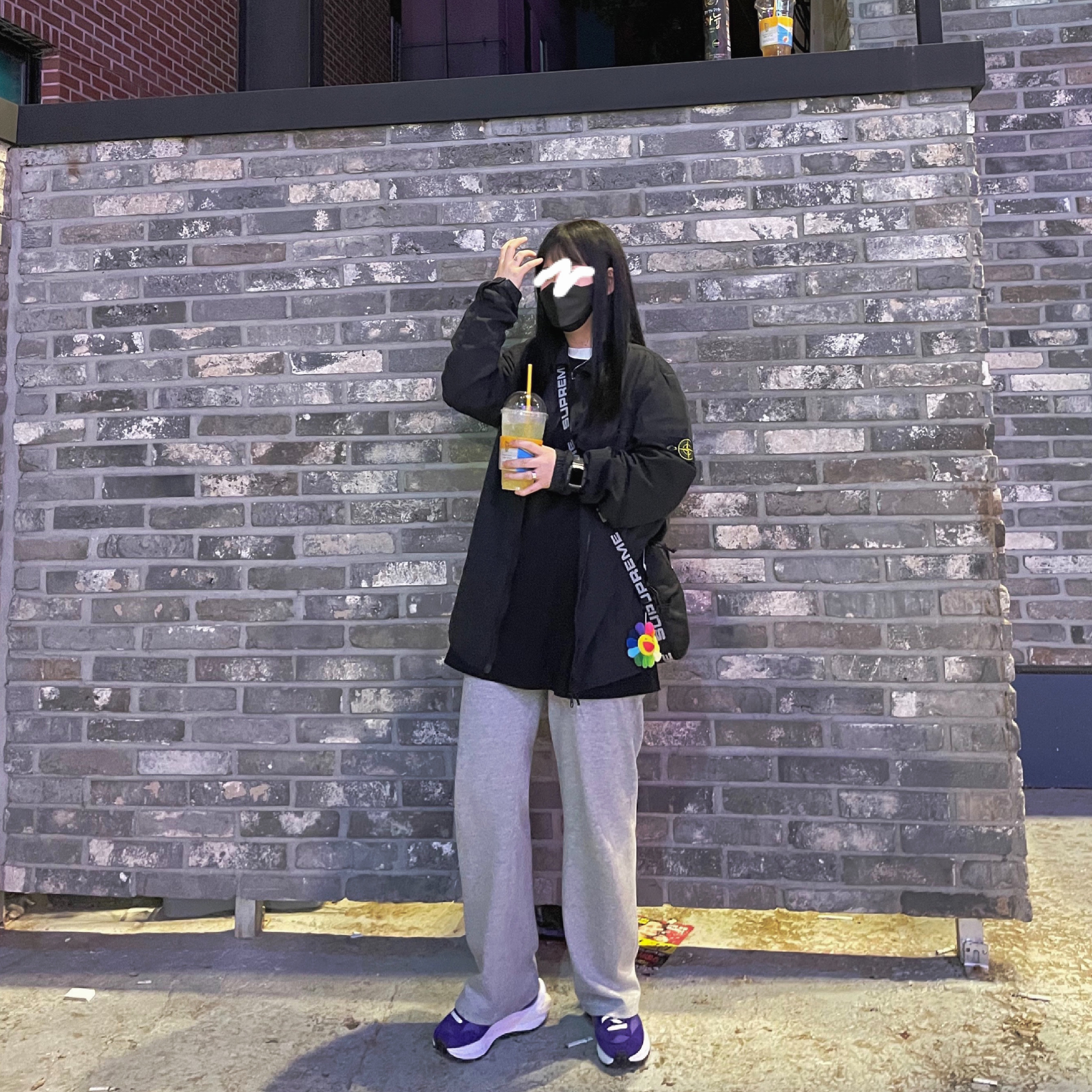 Nike x Sacai VaporWaffle Dark Iris, Stone Island 117WN T.CO+OLD Overshirt Black - 21SS 착용 스타일