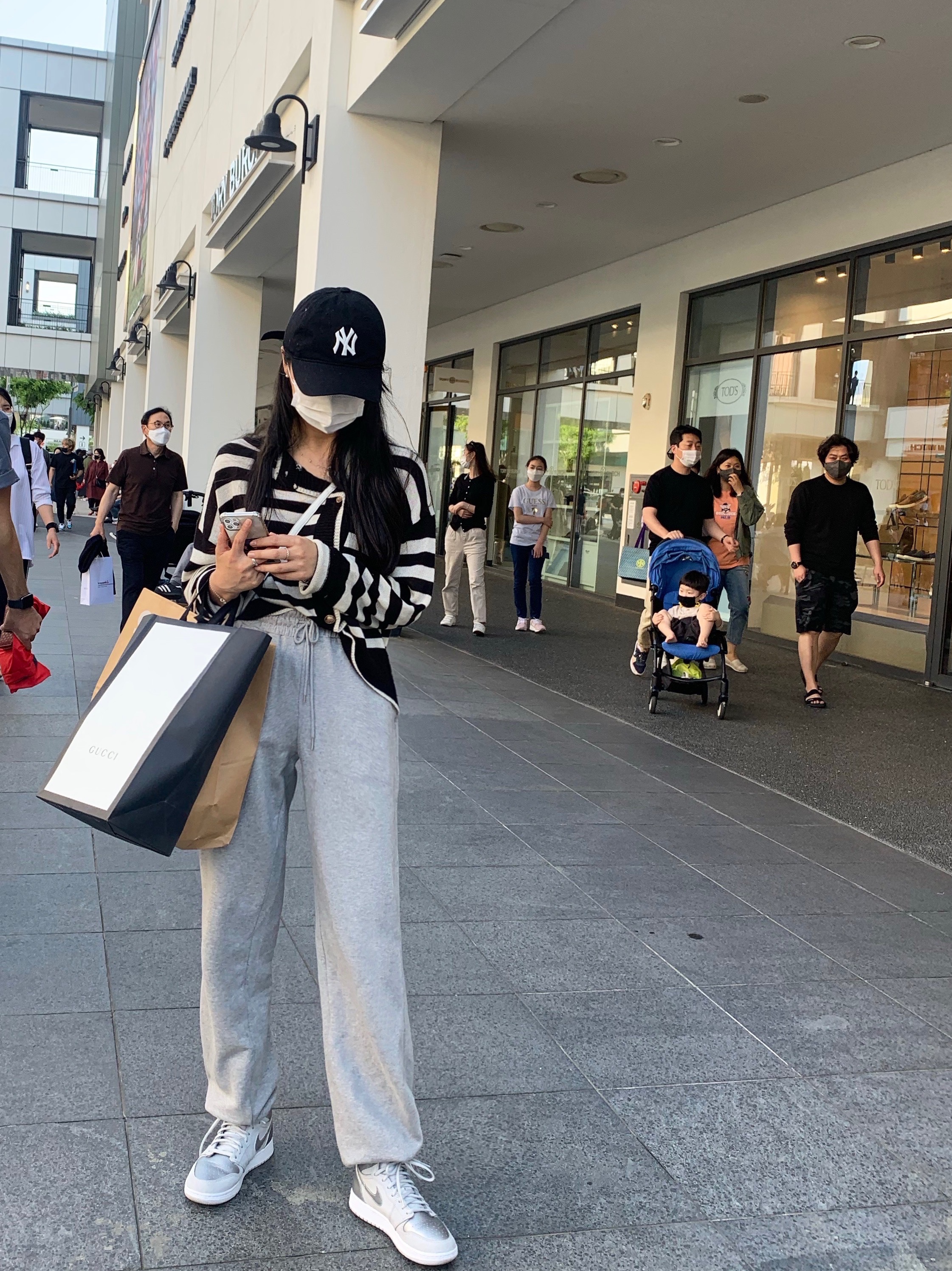 Jordan 1 Retro High OG CO.JP Neutral Grey, (GS) Jordan 1 Retro High OG CO.JP Neutral Grey 착용 스타일