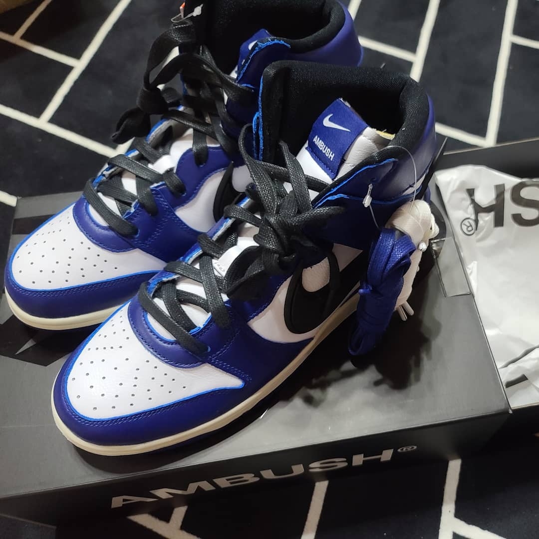 Nike x Ambush Dunk High Deep Royal Blue 착용 스타일