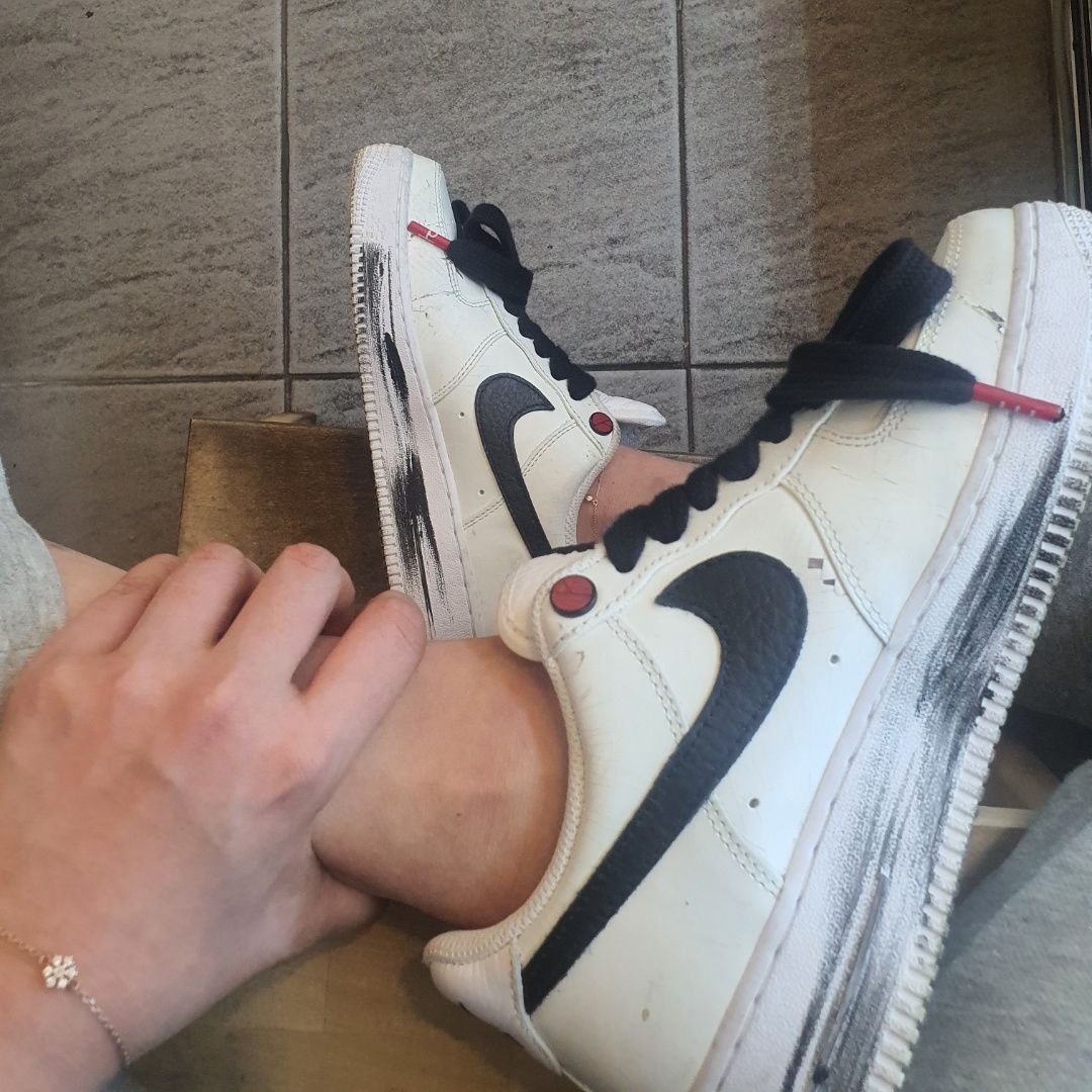 Nike x Peaceminusone Air Force 1 Low Para-Noise 2.0 착용 스타일