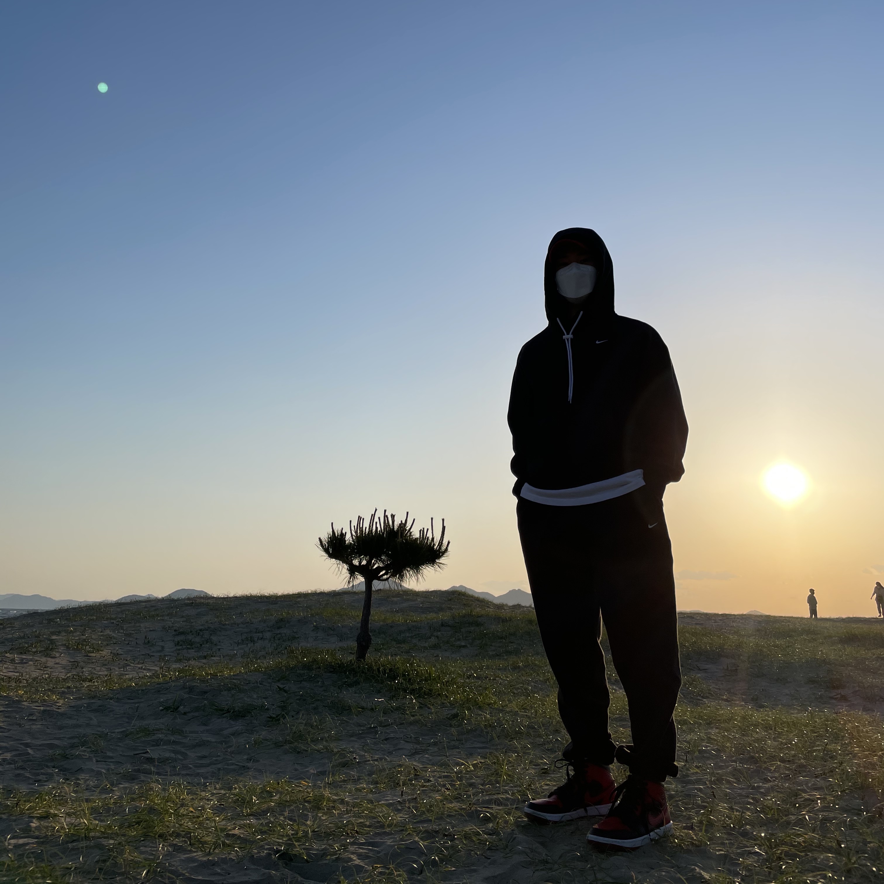 Nike M NRG Hoodie Black White, Nike NRG Solo Swoosh Fleece Pants Black White - Asia 착용 스타일