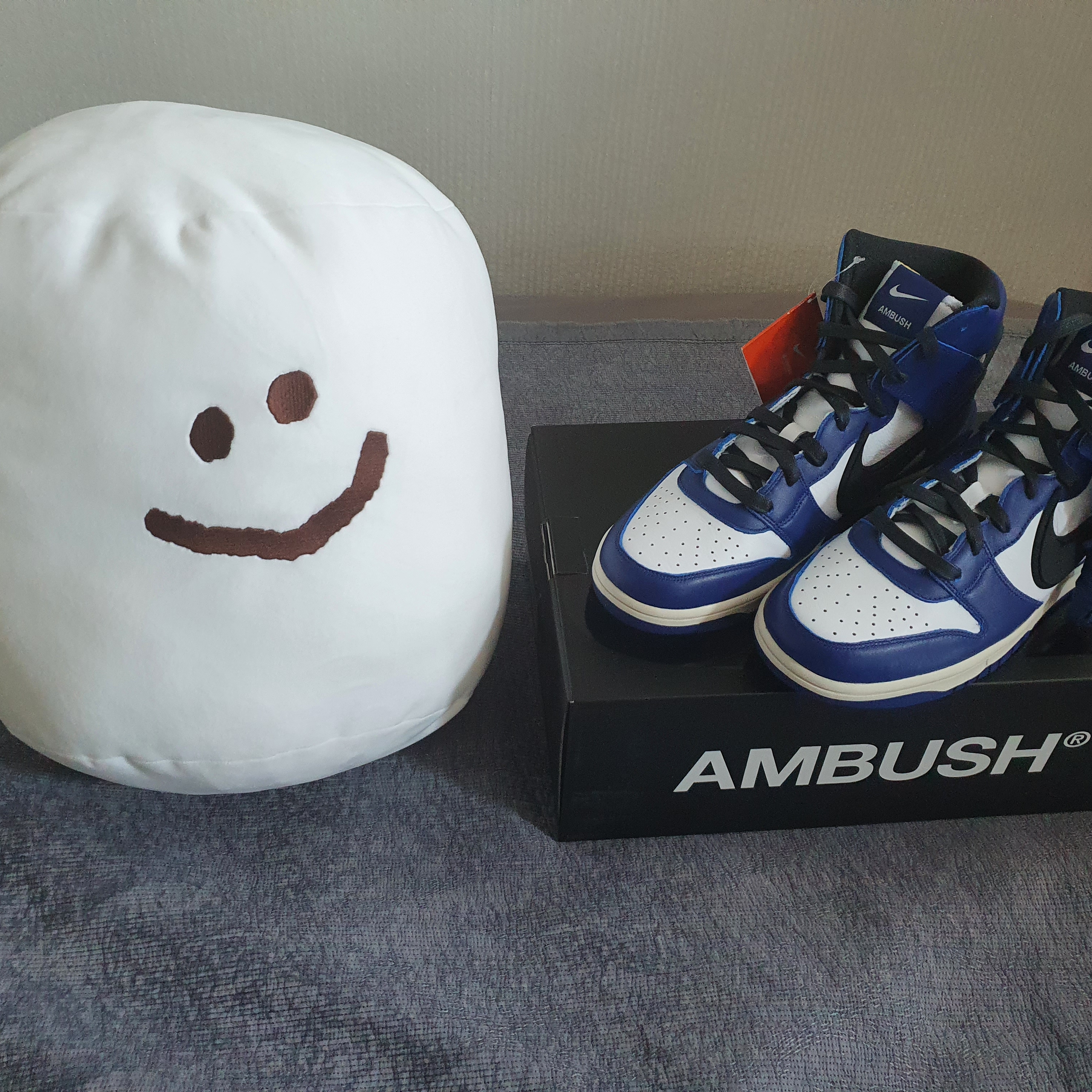 Nike x Ambush Dunk High Deep Royal Blue 착용 스타일