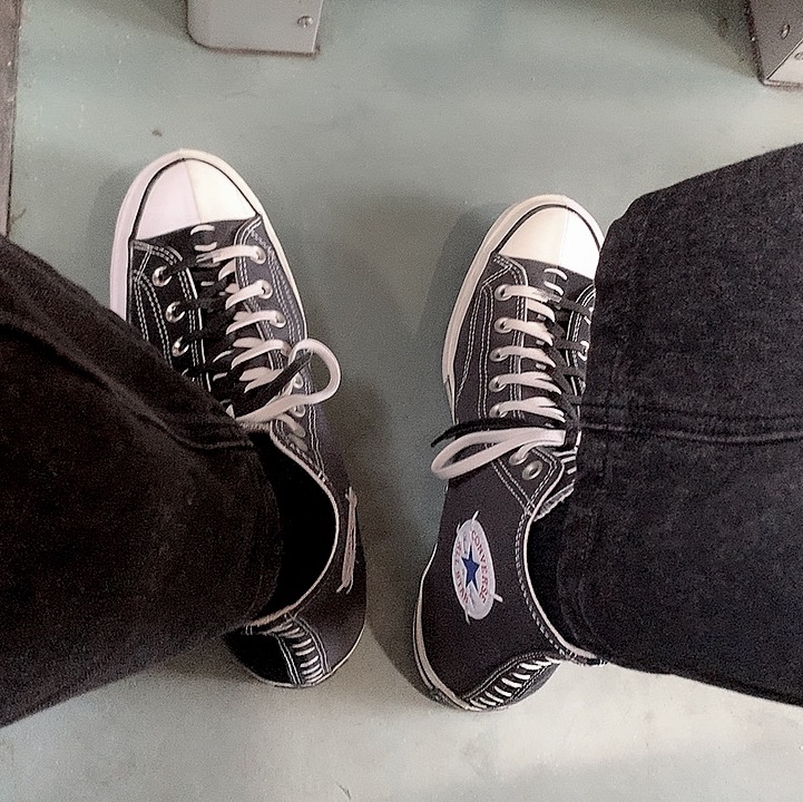 Converse x Slam Jam Chuck 70 Hi Reconstructed Black 착용 스타일 - 1