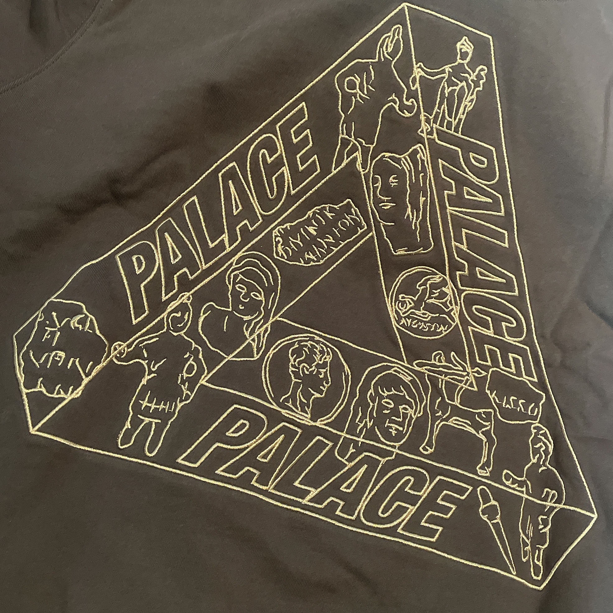 Palace Tri-Archaeology Hood Brown - 21SS 착용 스타일