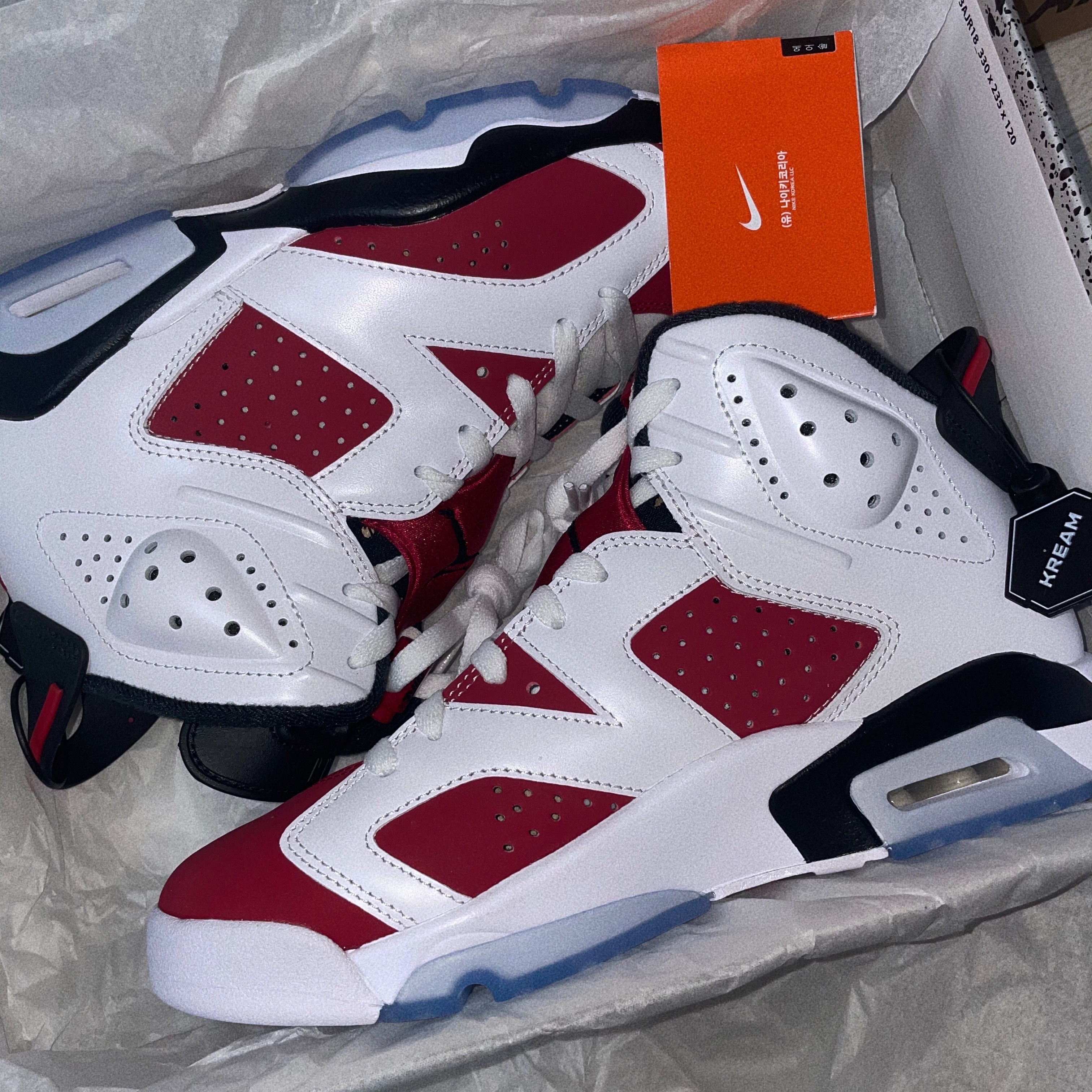 Jordan 6 Retro Carmine 2021, (GS) Jordan 6 Retro Carmine 2021 착용 스타일