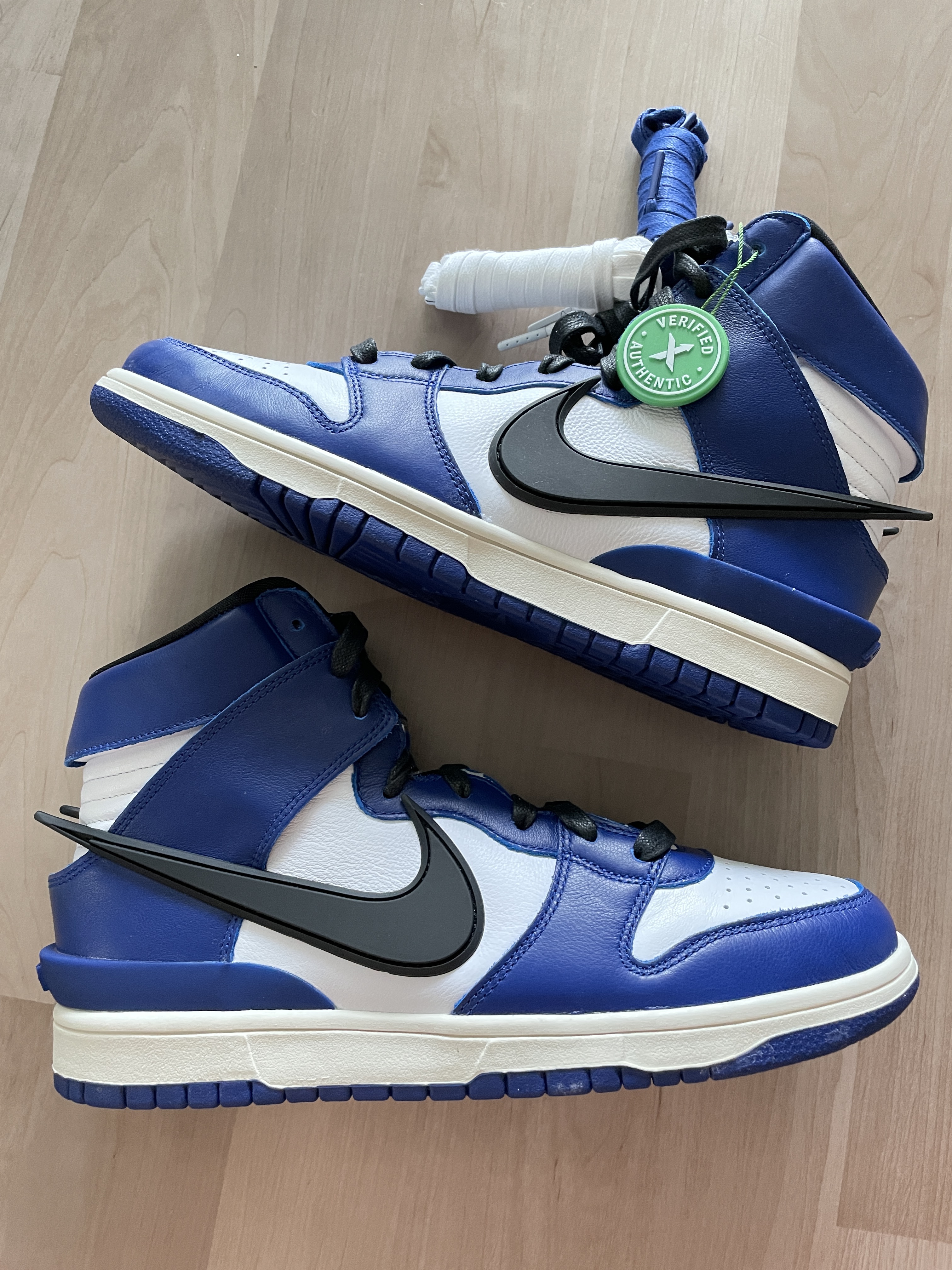 Nike x Ambush Dunk High Deep Royal Blue 착용 스타일 - 1