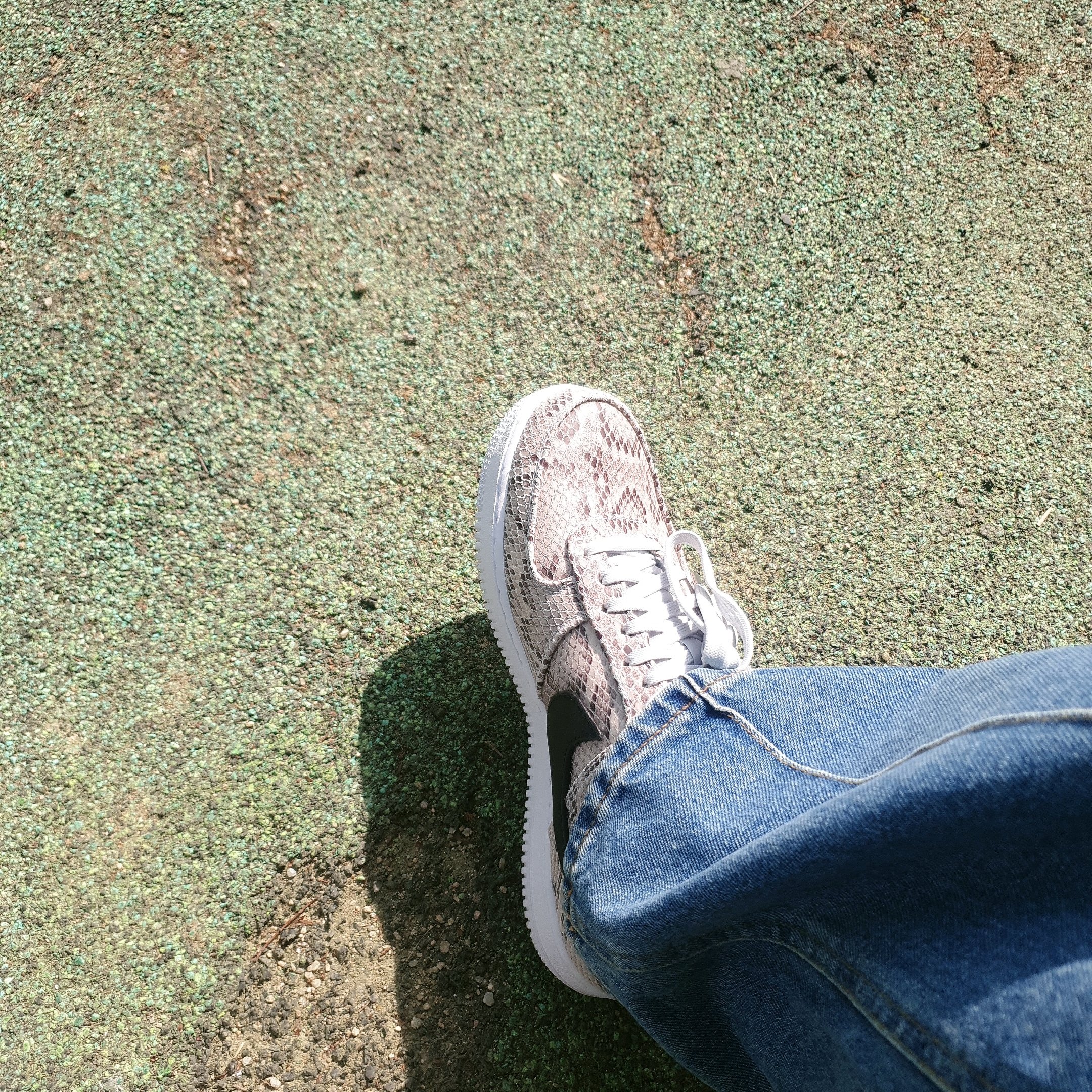 Nike Air Force 1 Low Snakeskin 2019 착용 스타일 - 2