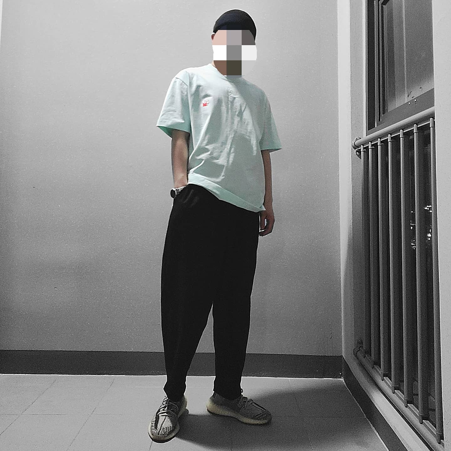 Adidas Yeezy Boost 350 V2 Zyon 착용 스타일 - 1