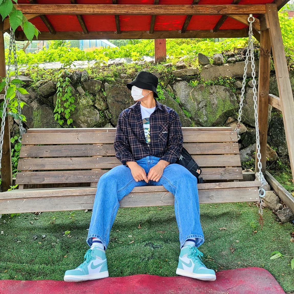 Jordan 1 Retro High OG Turbo Green 착용 스타일