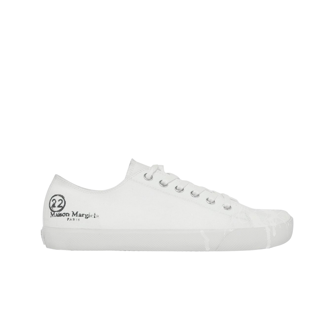 메종 마르지엘라 타비 페인트 드롭 스니커즈 화이트(Maison Margiela Tabi Paint Drop Sneakers White)