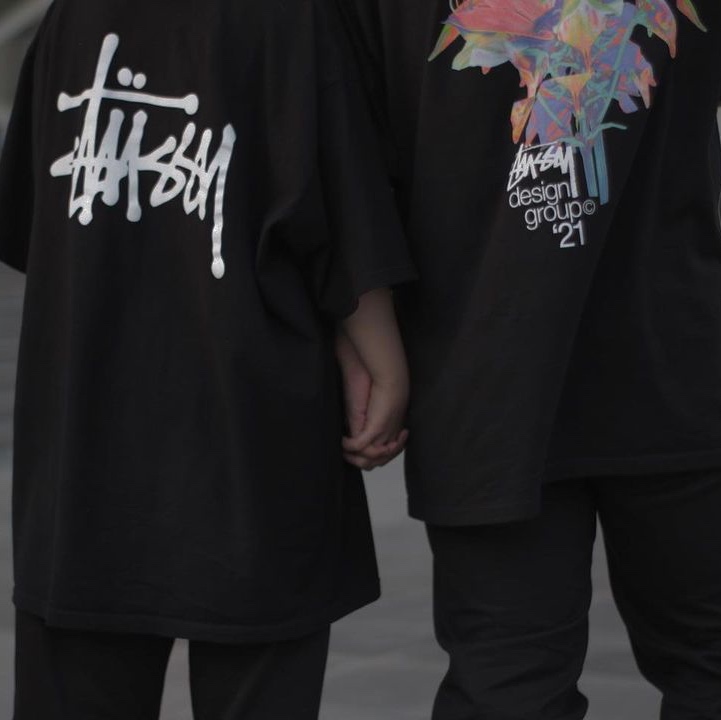 Stussy Reflection T-Shirt Black, Stussy x Our Legacy Surfman T-Shirt Black - 21SS 착용 스타일 - 1