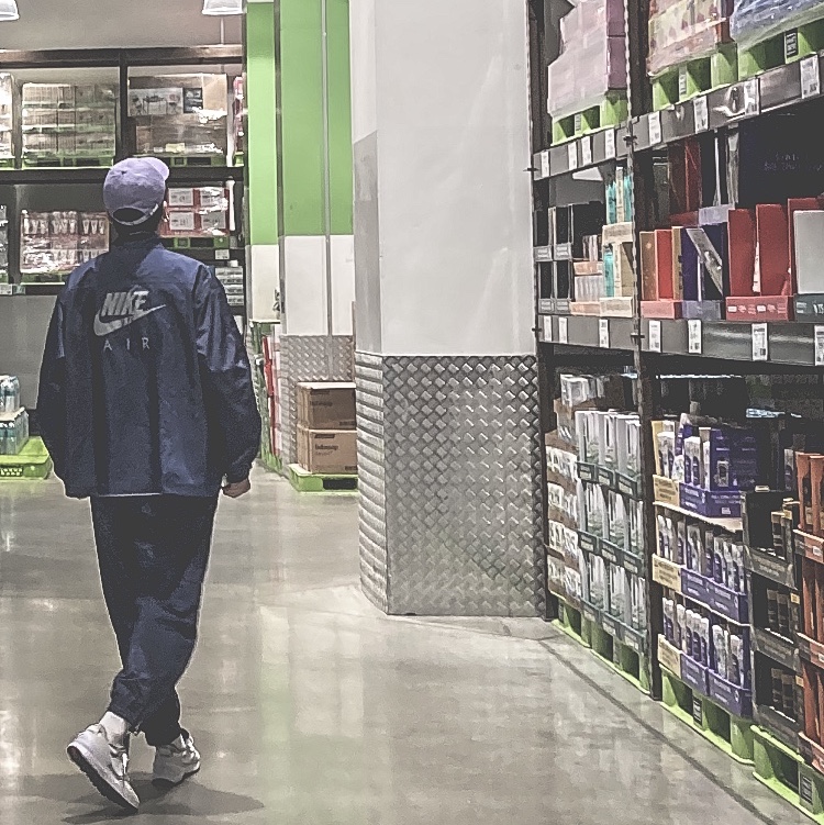 Nike x Kim Jones Reversible Wind Breaker Navy - US/EU, Nike x Kim Jones Track Pants Navy - US/EU 착용 스타일