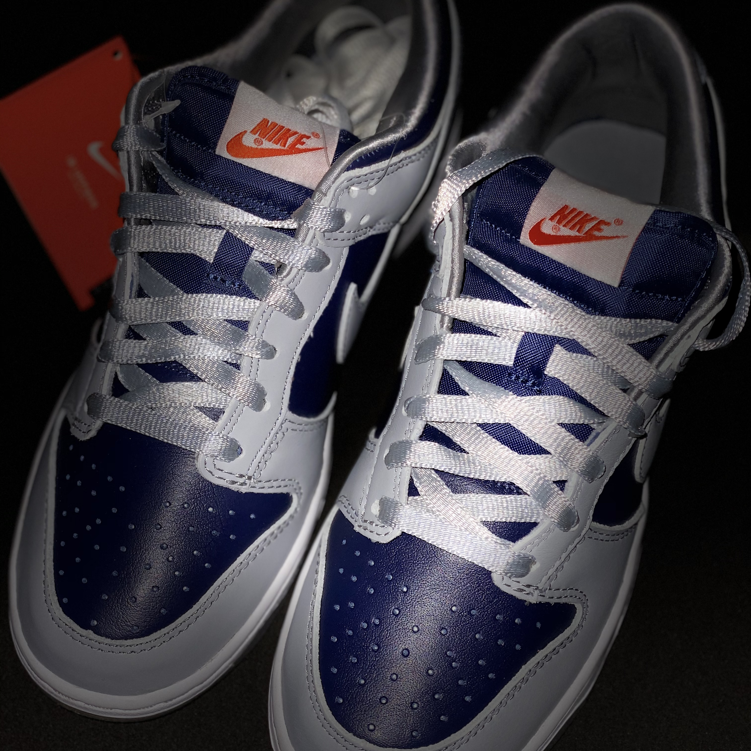 (W) Nike Dunk Low SP College Navy 착용 스타일 - 2