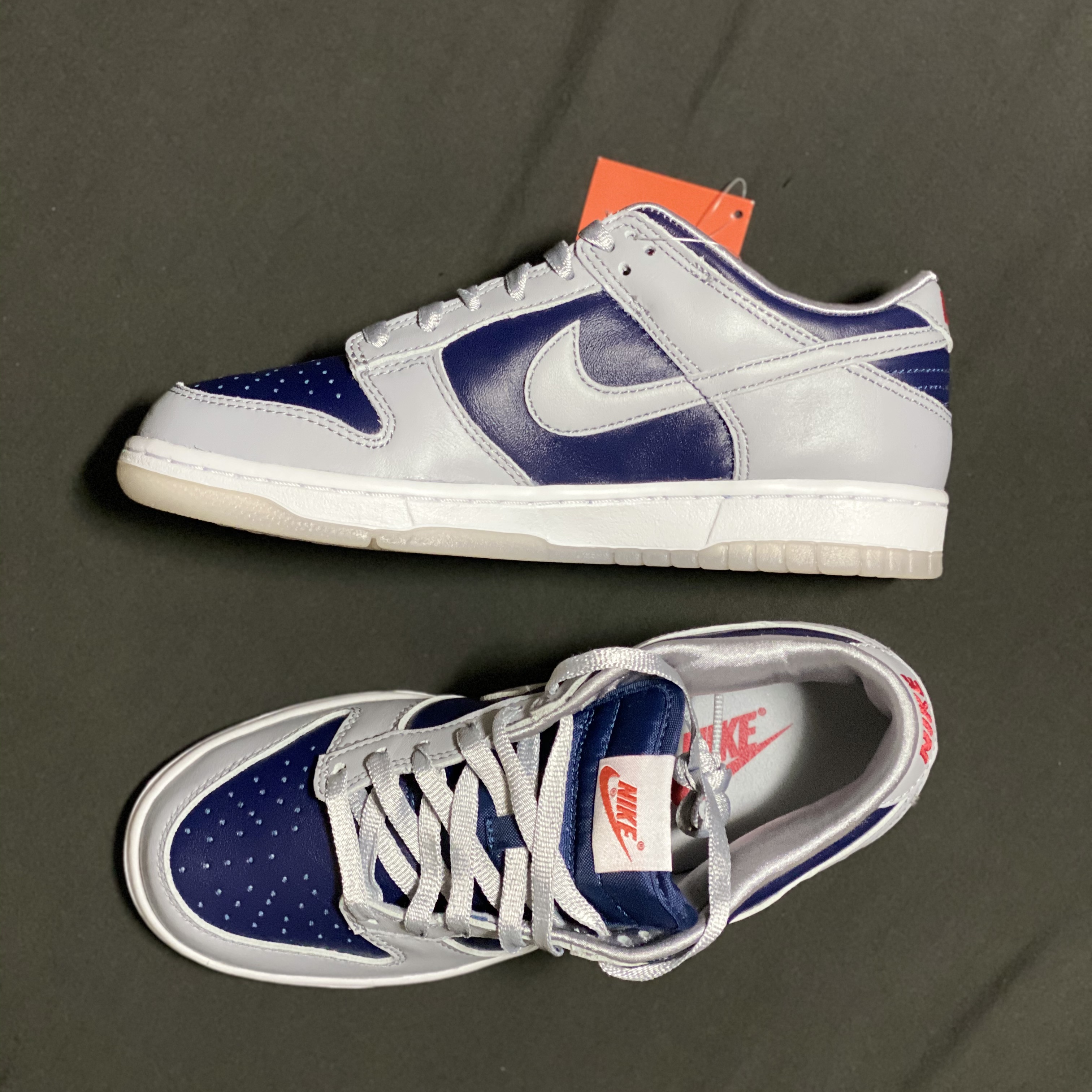 (W) Nike Dunk Low SP College Navy 착용 스타일 - 3