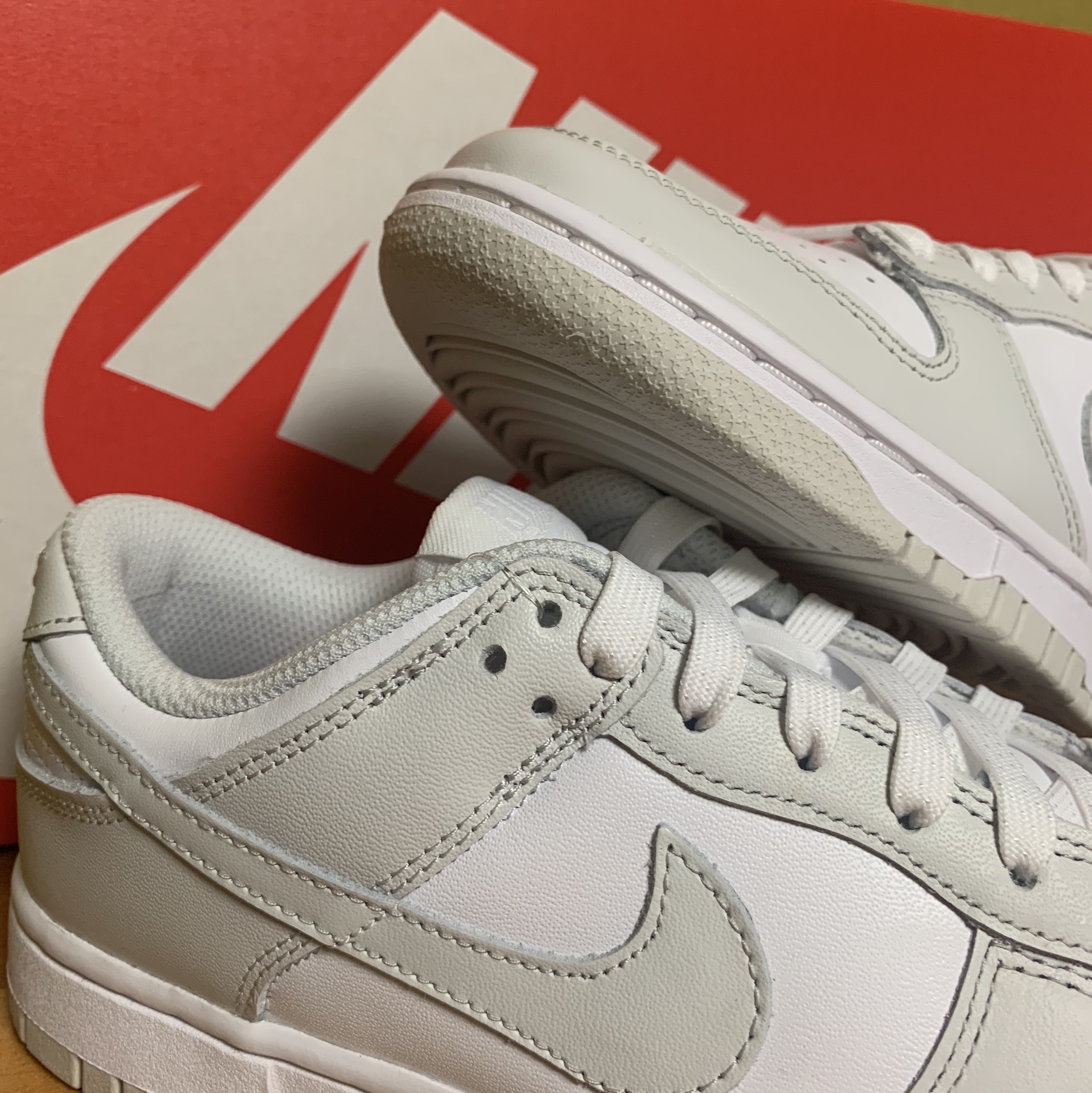 (W) Nike Dunk Low Photon Dust 착용 스타일 - 3
