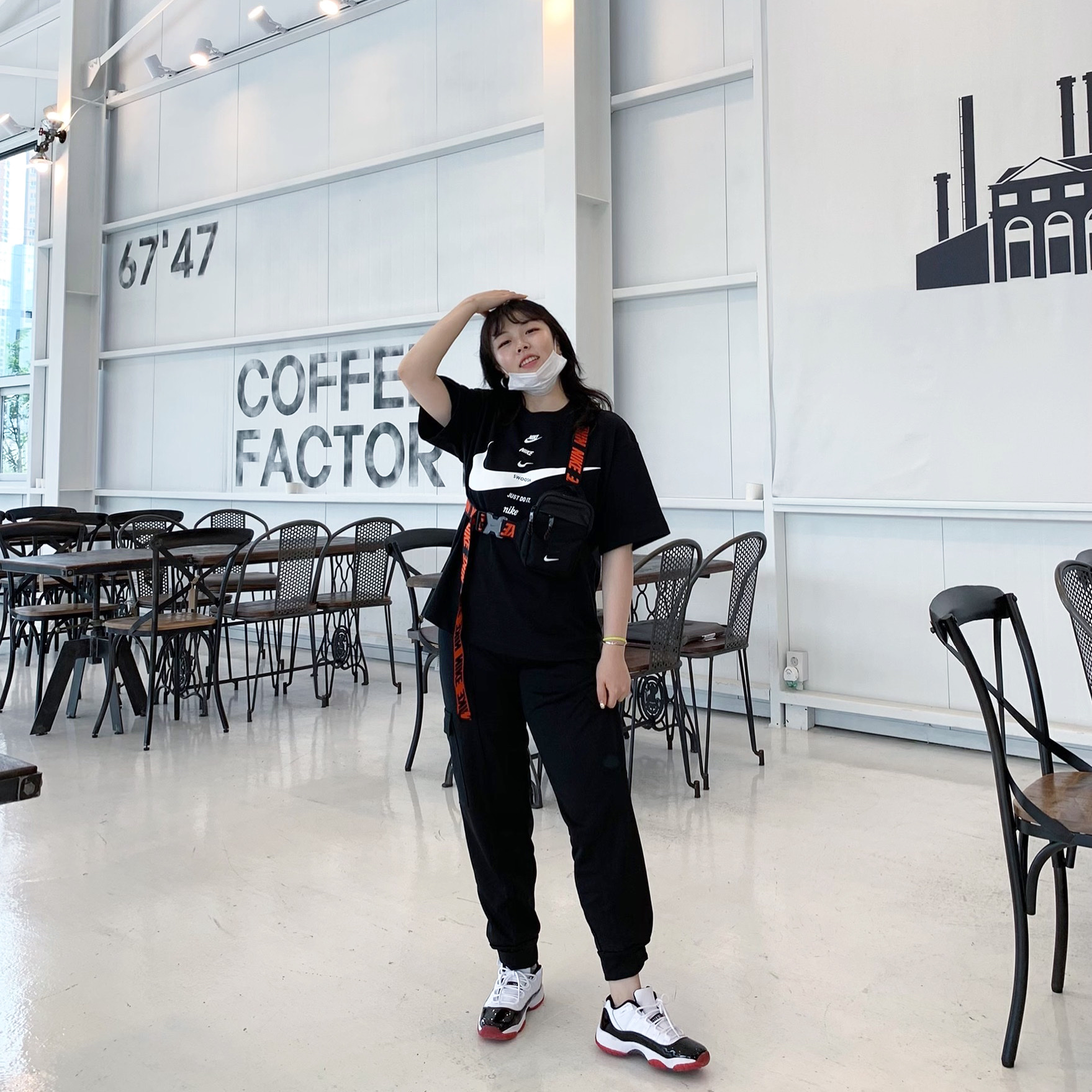 (GS) Jordan 11 Retro Low Concord Bred 착용 스타일