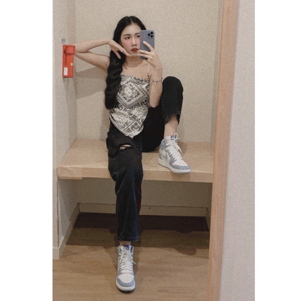 (GS) Jordan 1 Retro High OG Hyper Royal 착용 스타일
