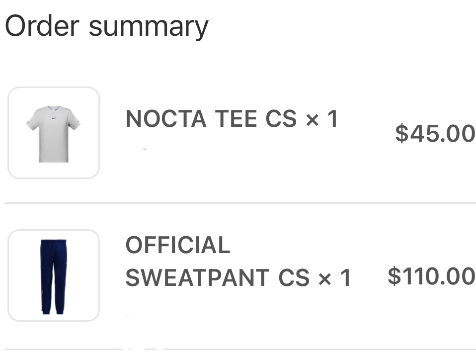 Nike x Drake Nocta NRG Short Sleeve Top White - Asia, Nike x Drake Nocta Cardinal Stock Essential Fleece Pants Navy - US/EU 착용 스타일