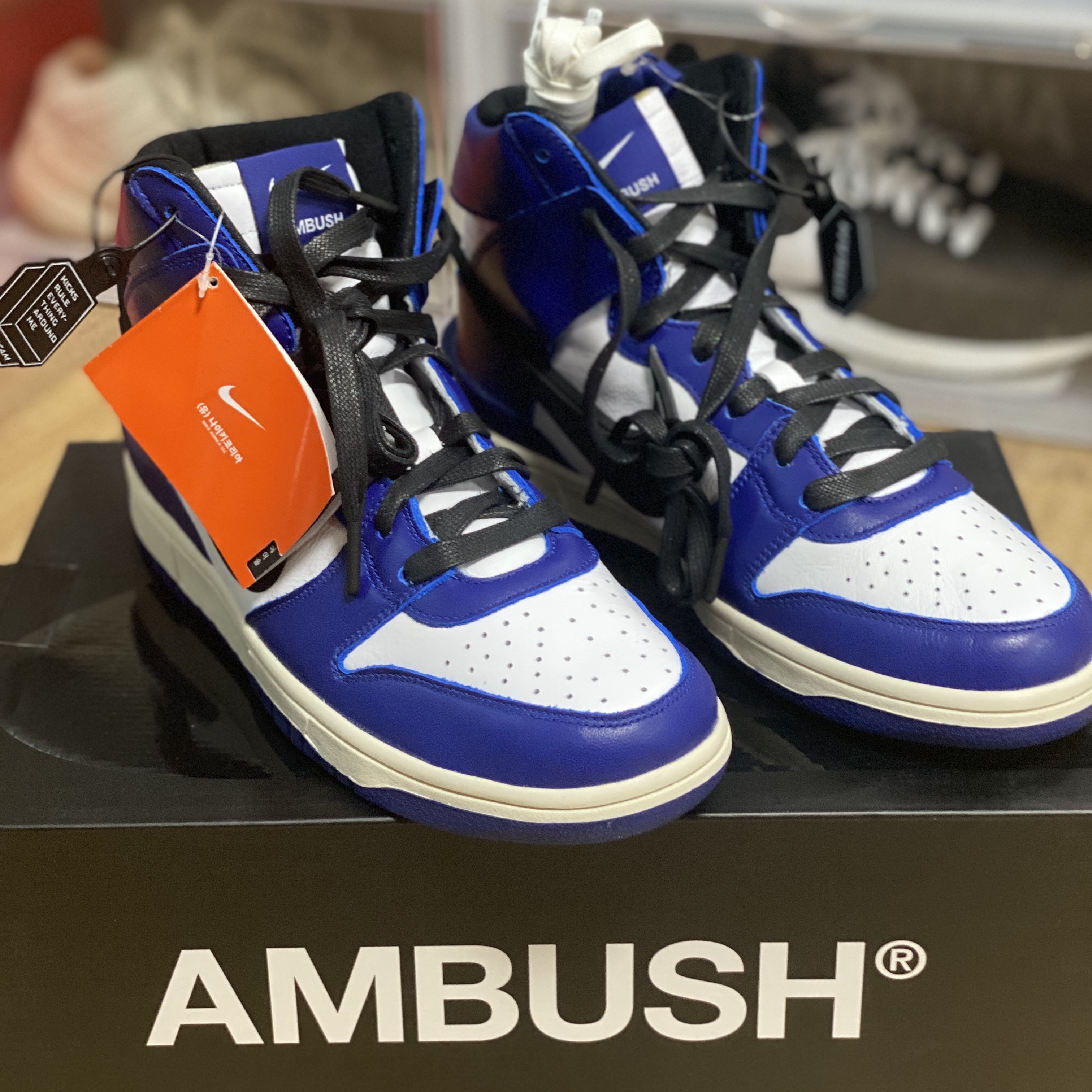 Nike x Ambush Dunk High Deep Royal Blue 착용 스타일