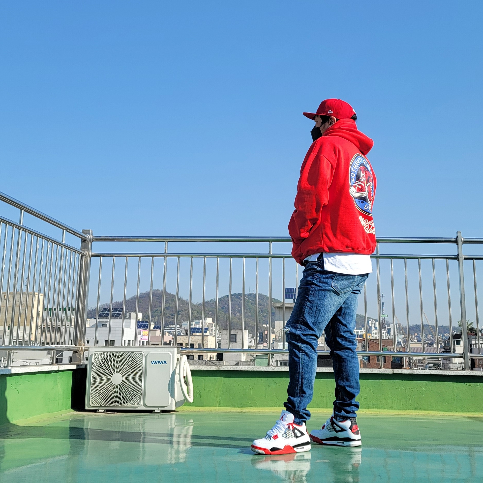 Jordan 4 Retro OG Fire Red 2020 착용 스타일