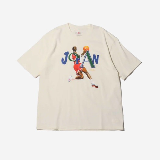 (W) 조던 x 알레일리 메이 티셔츠 화이트 - 아시아