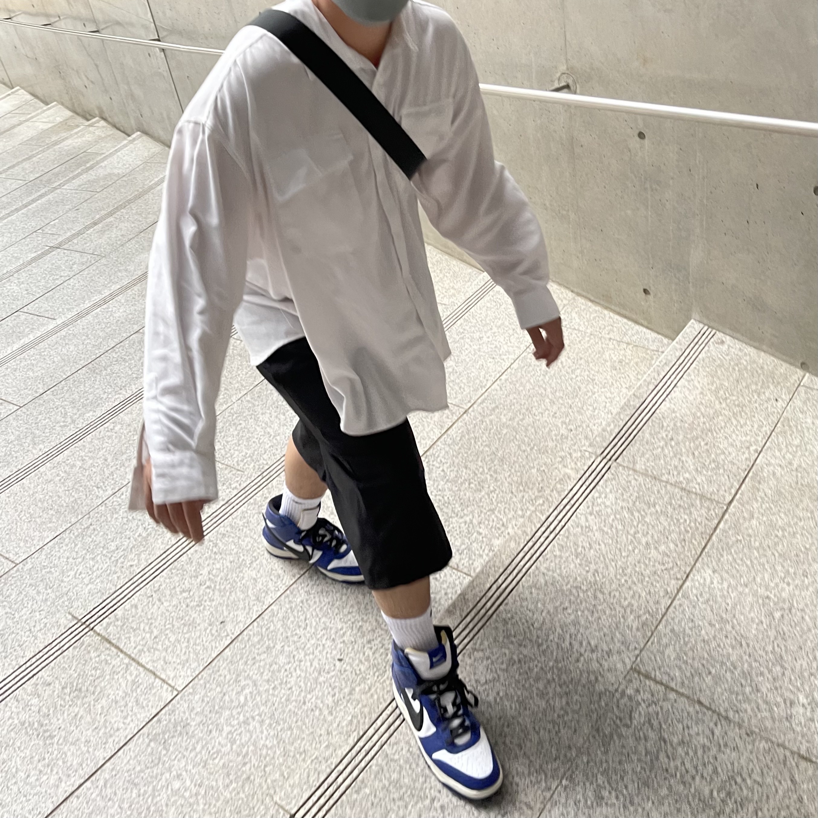 Nike x Ambush Dunk High Deep Royal Blue 착용 스타일