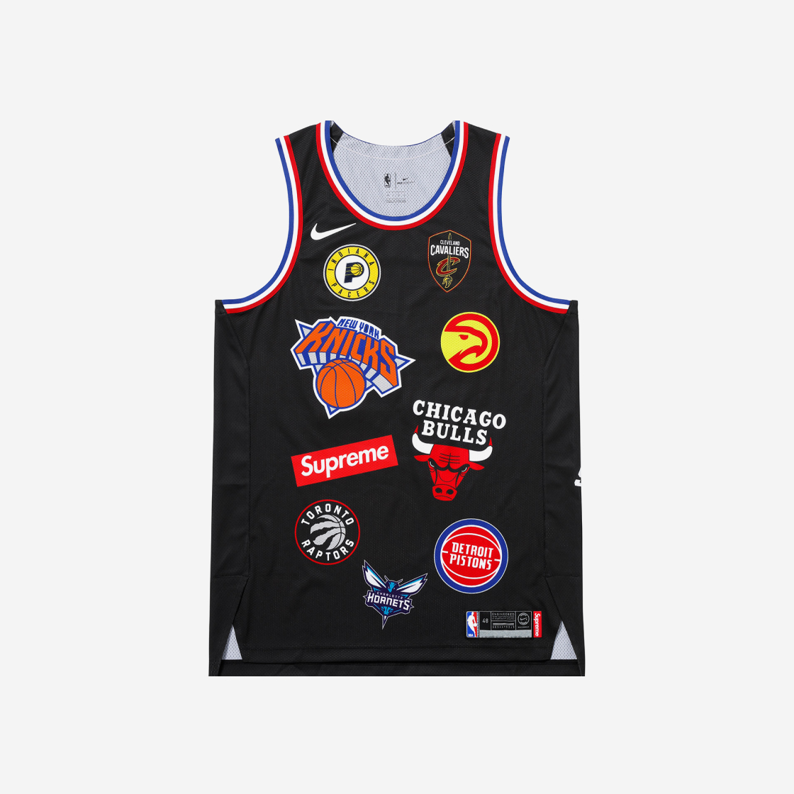 슈프림 x 나이키 NBA 팀 어센틱 저지 블랙 - 18SS | Supreme | KREAM