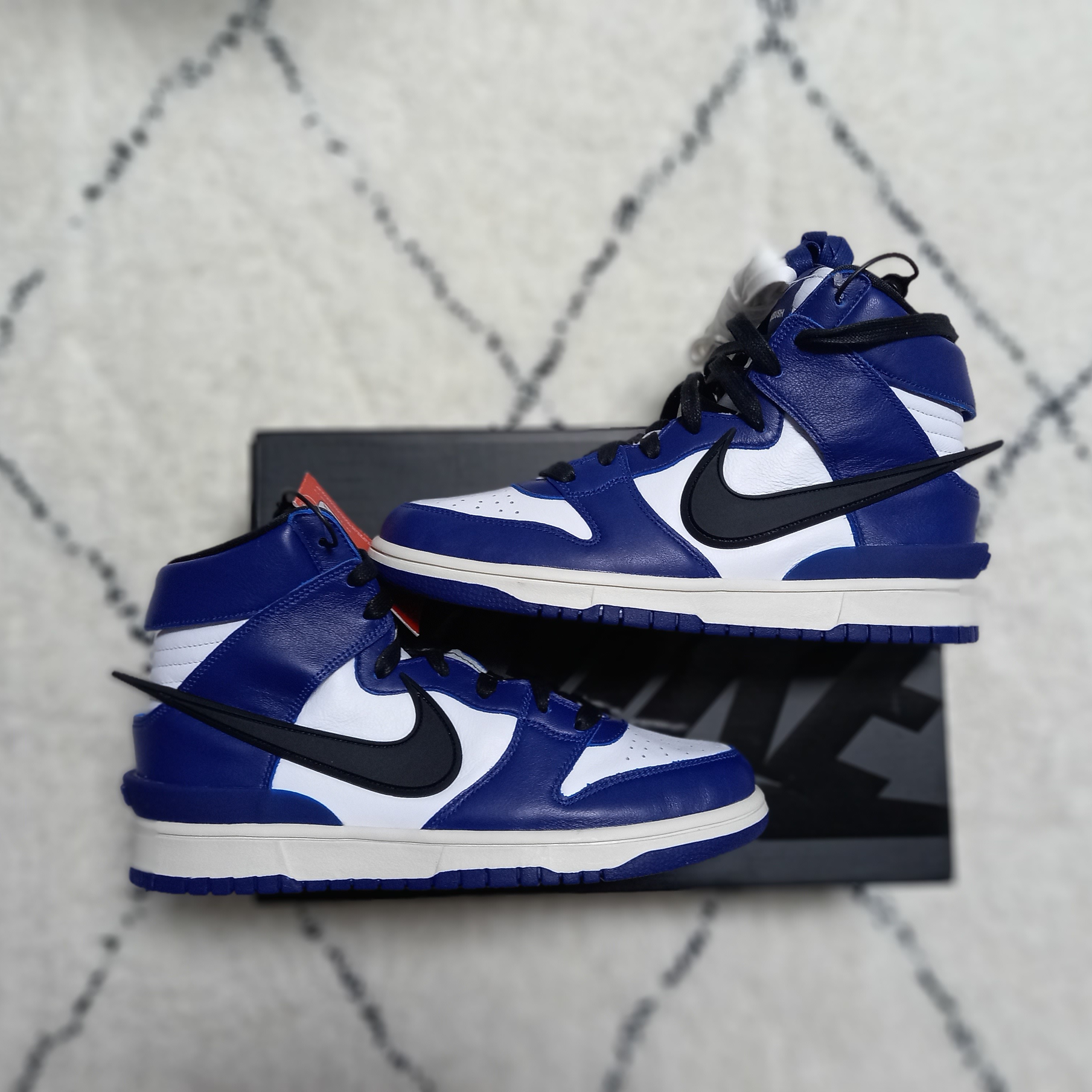 Nike x Ambush Dunk High Deep Royal Blue 착용 스타일 - 1